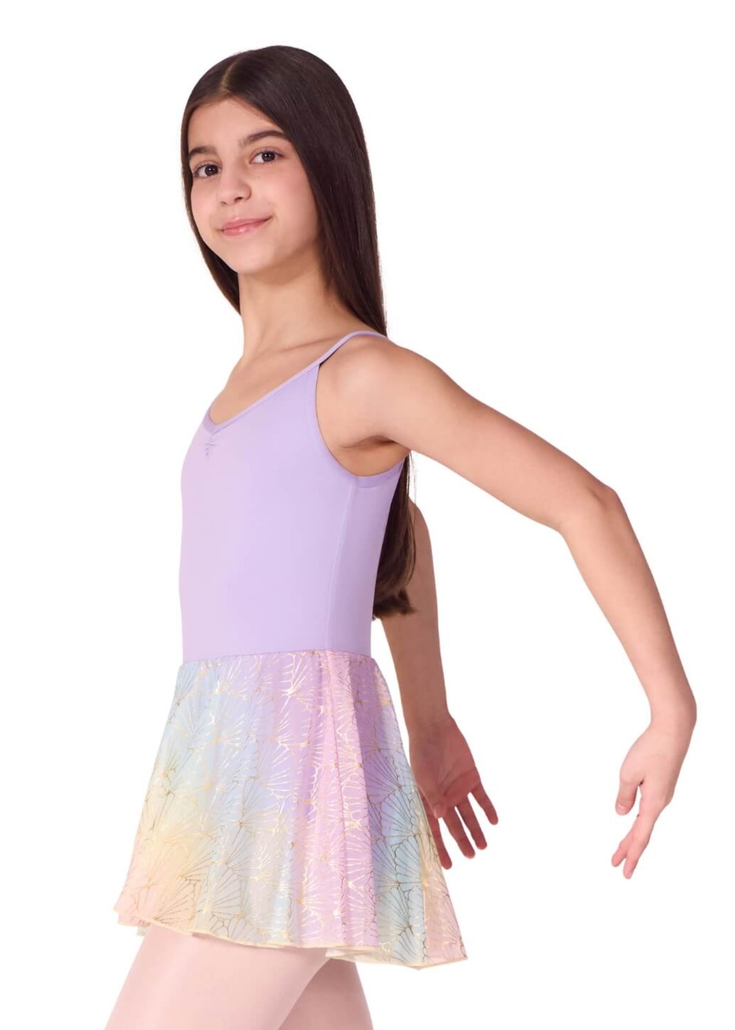 Mermaid Cami Dress Lavender side view