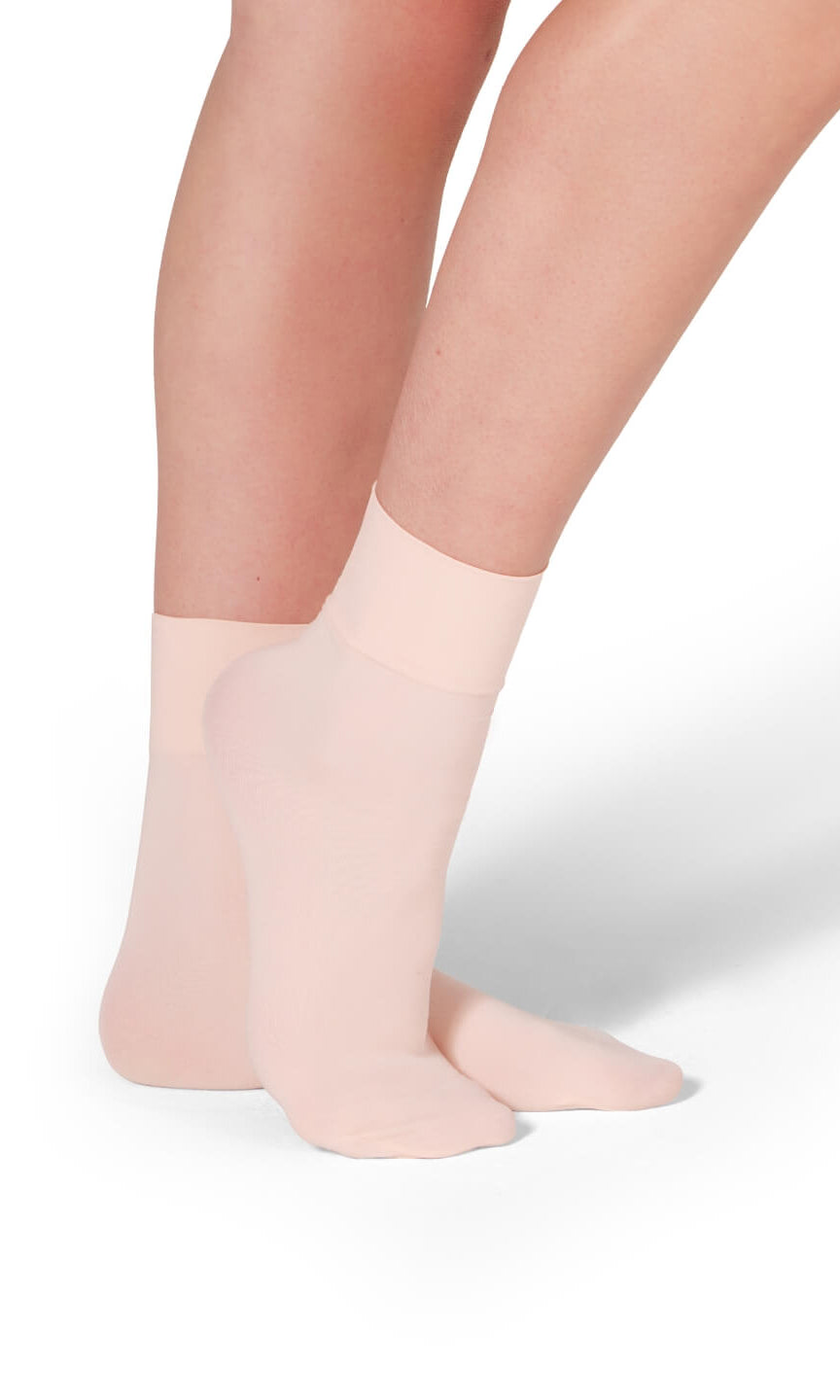Silky Sock Ballet Pink Side view