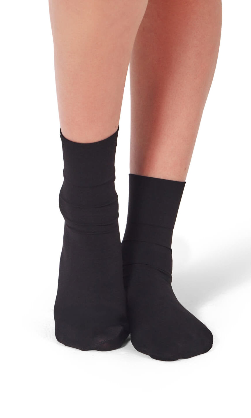 Silky Sock Black front view