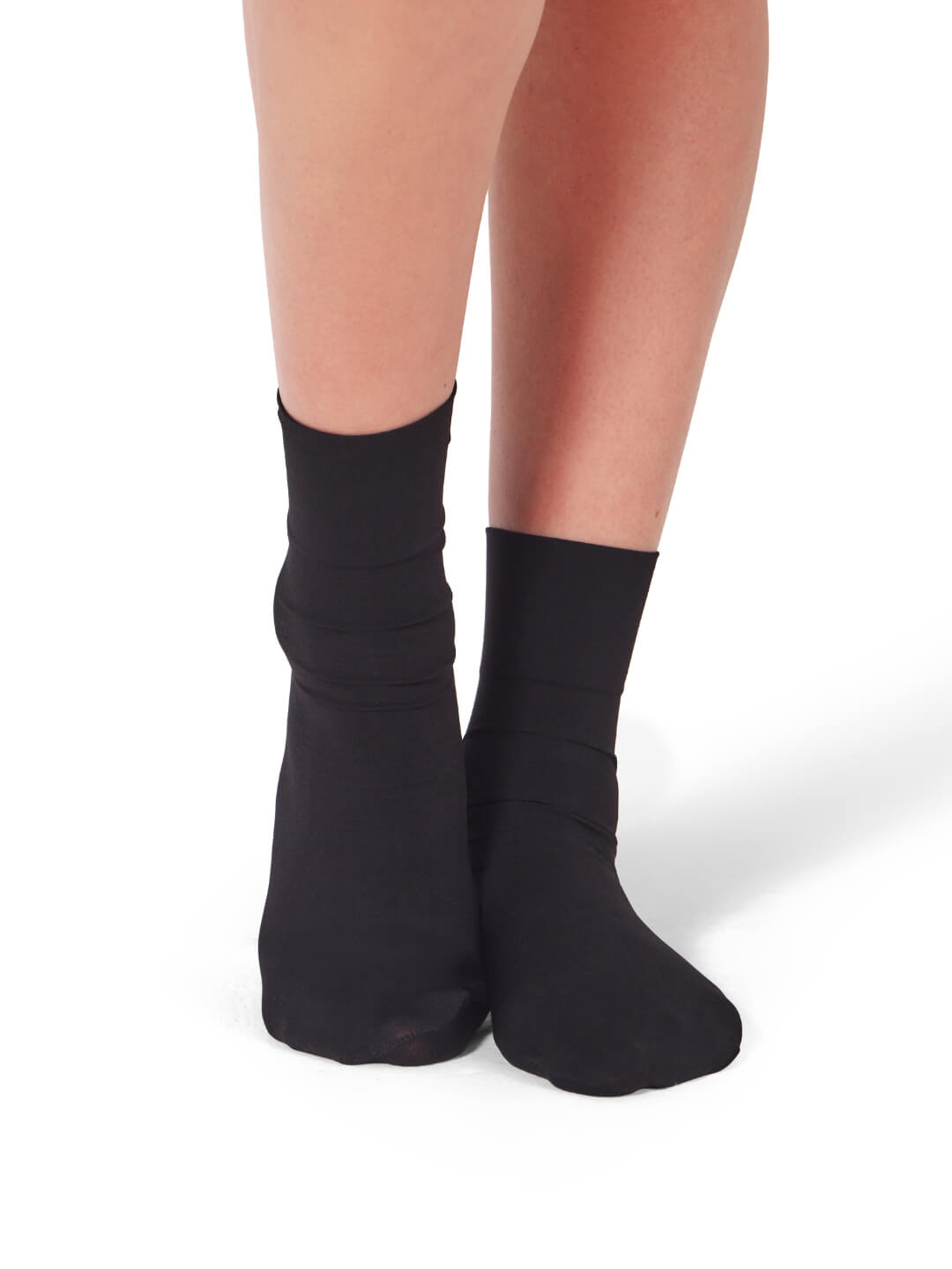 Silky Sock Black front view