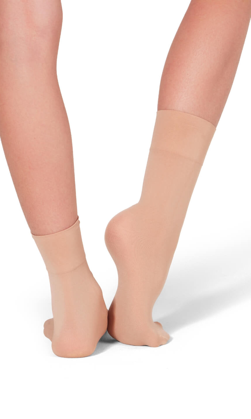 Silky Sock Tan back view