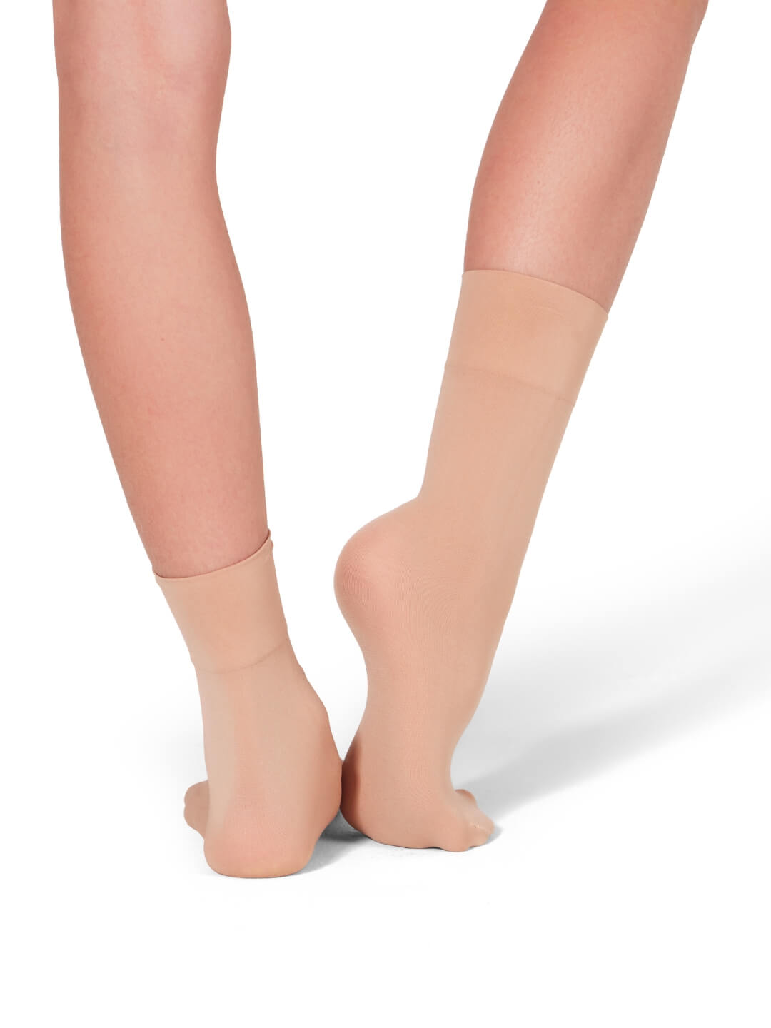 Silky Sock Tan back view