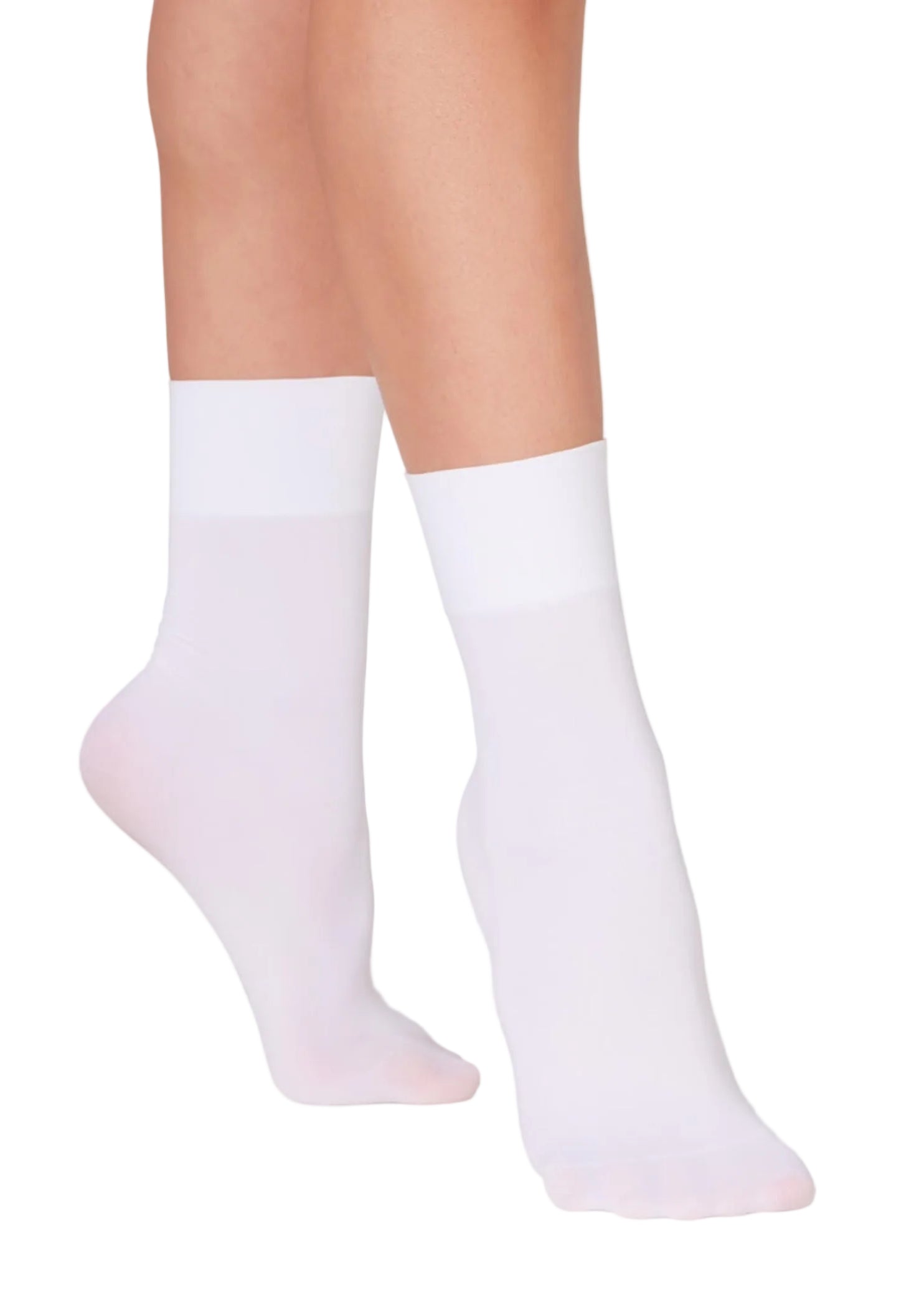 Silky Sock White side view