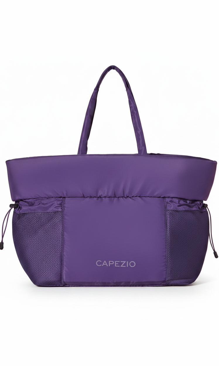 Studio Tote Aubergine front view