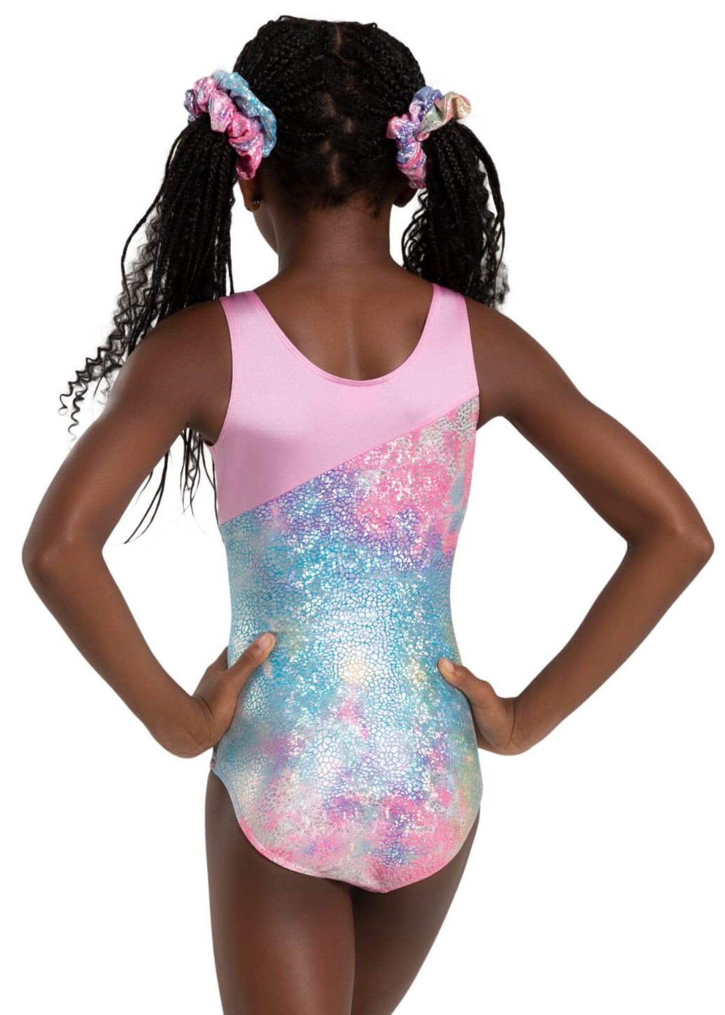Glimmer Leotard Pink Unicorn Sparkle back view