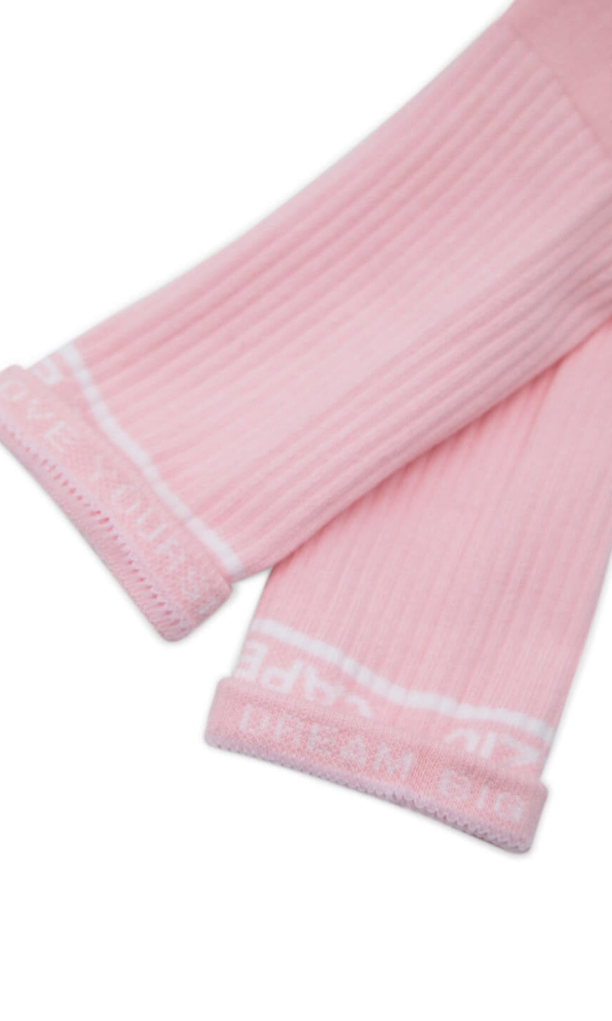 Varsity Crew Sock Ballet Pink detail view