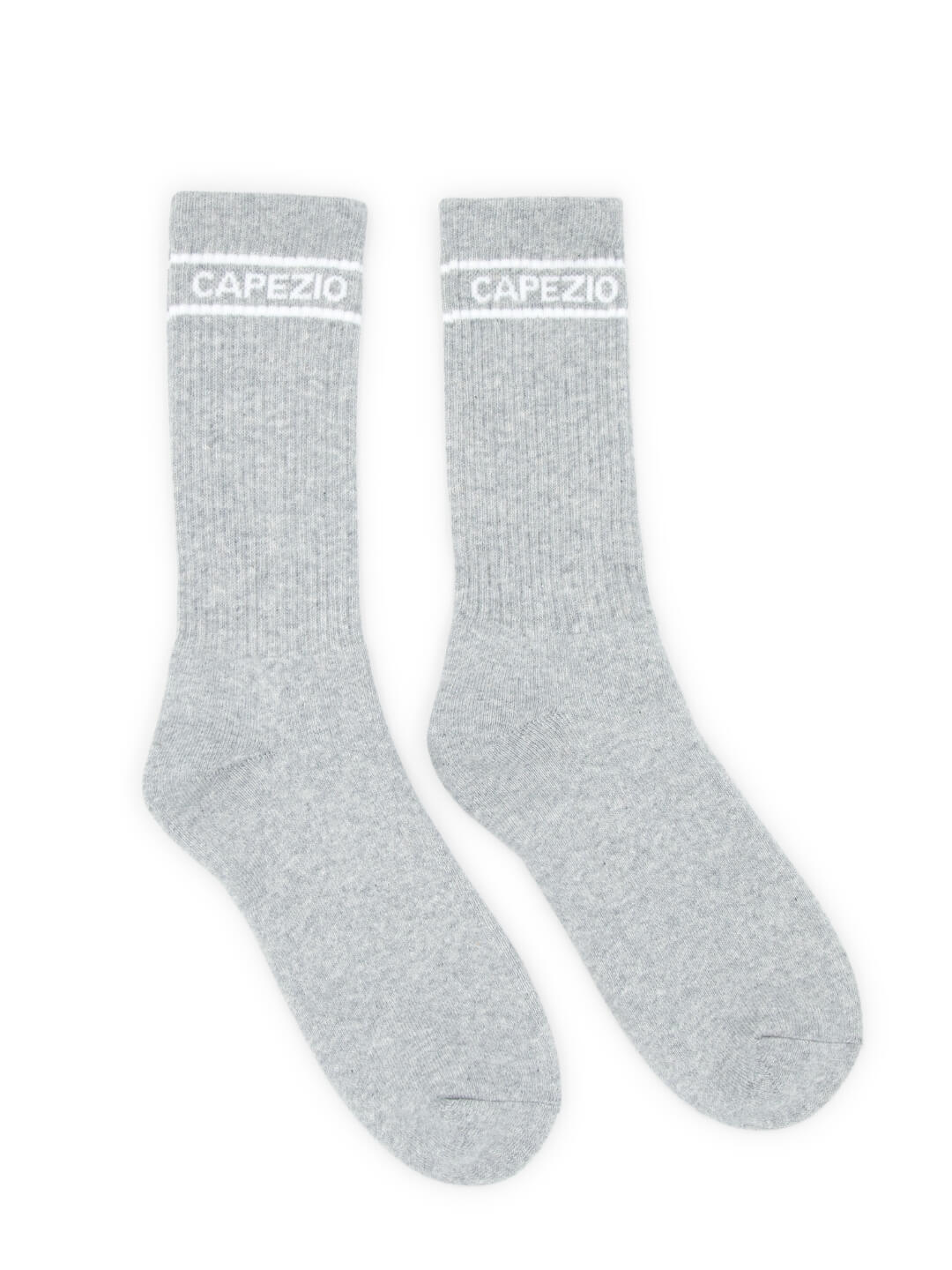 Varsity Crew Sock Heather Gray side view