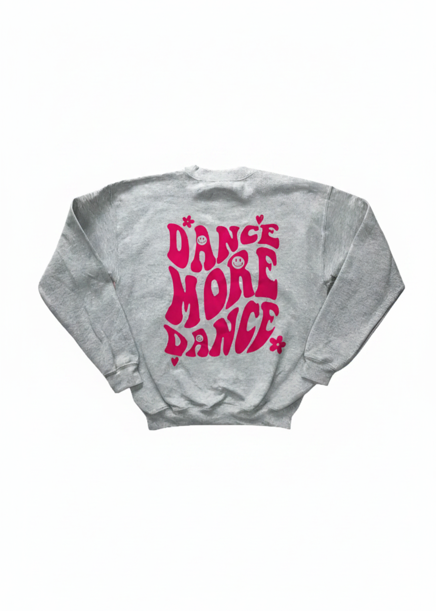 Dance More Sweatshirt gray/pink back view