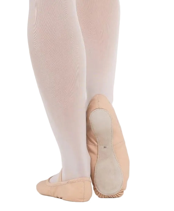 Luna Leather Ballet Shoe Ballet Pink back and bottom view