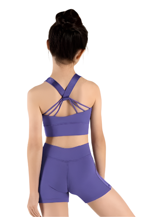 Daisy Waist Short Tanzanite back view