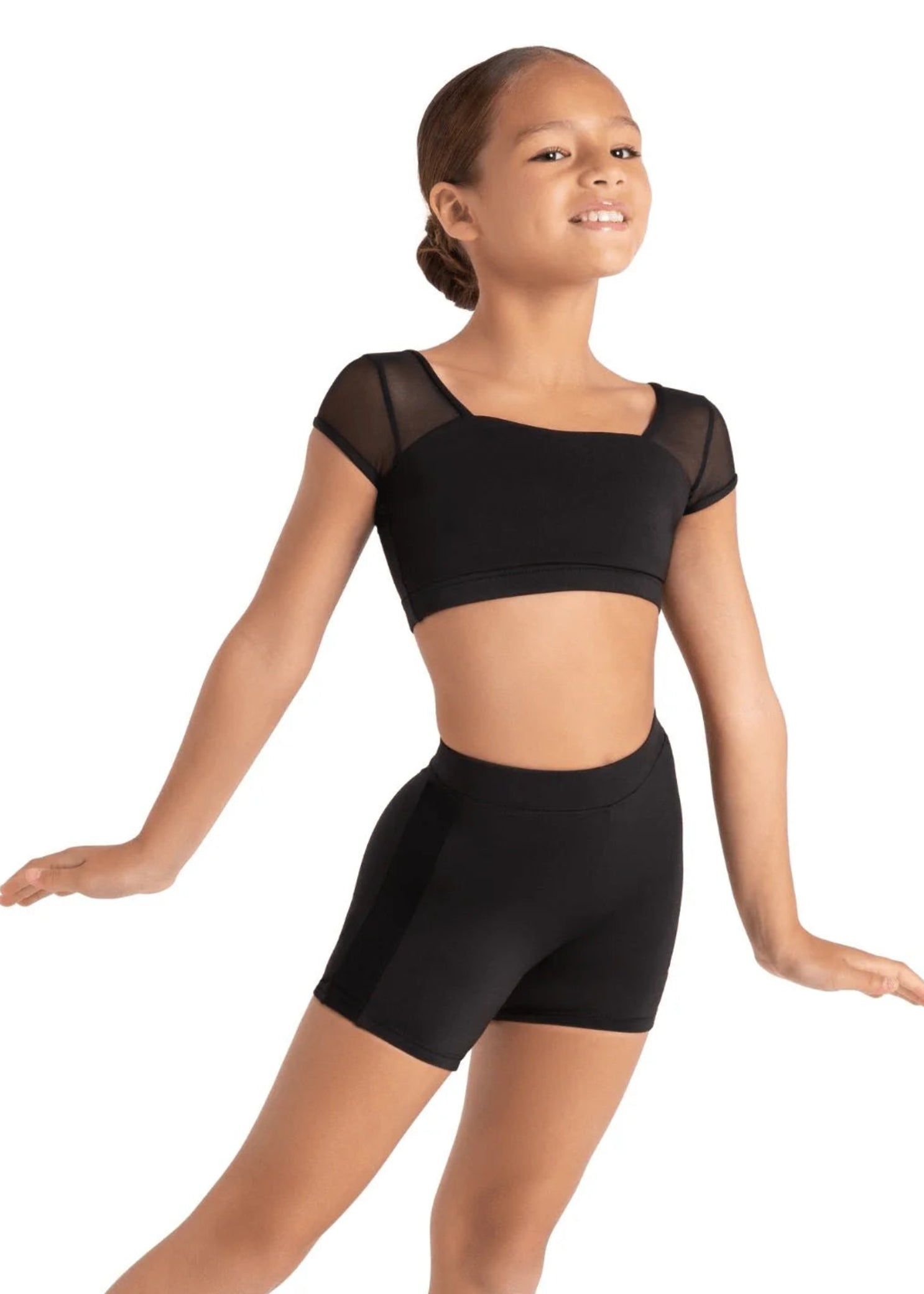 Cosmic Bra Top Black front view