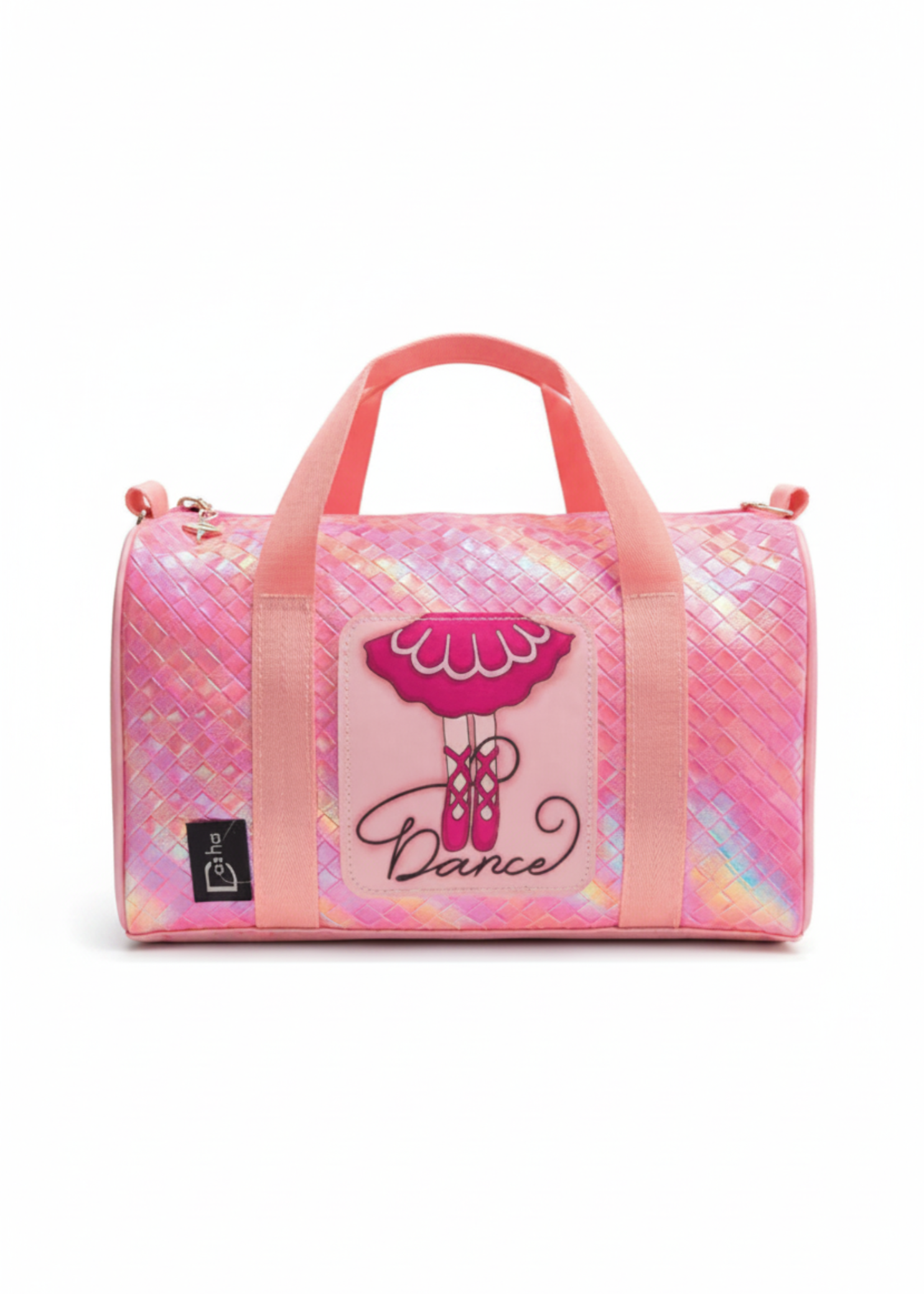 Rosie Toes Dance Duffel Fuchsia front view