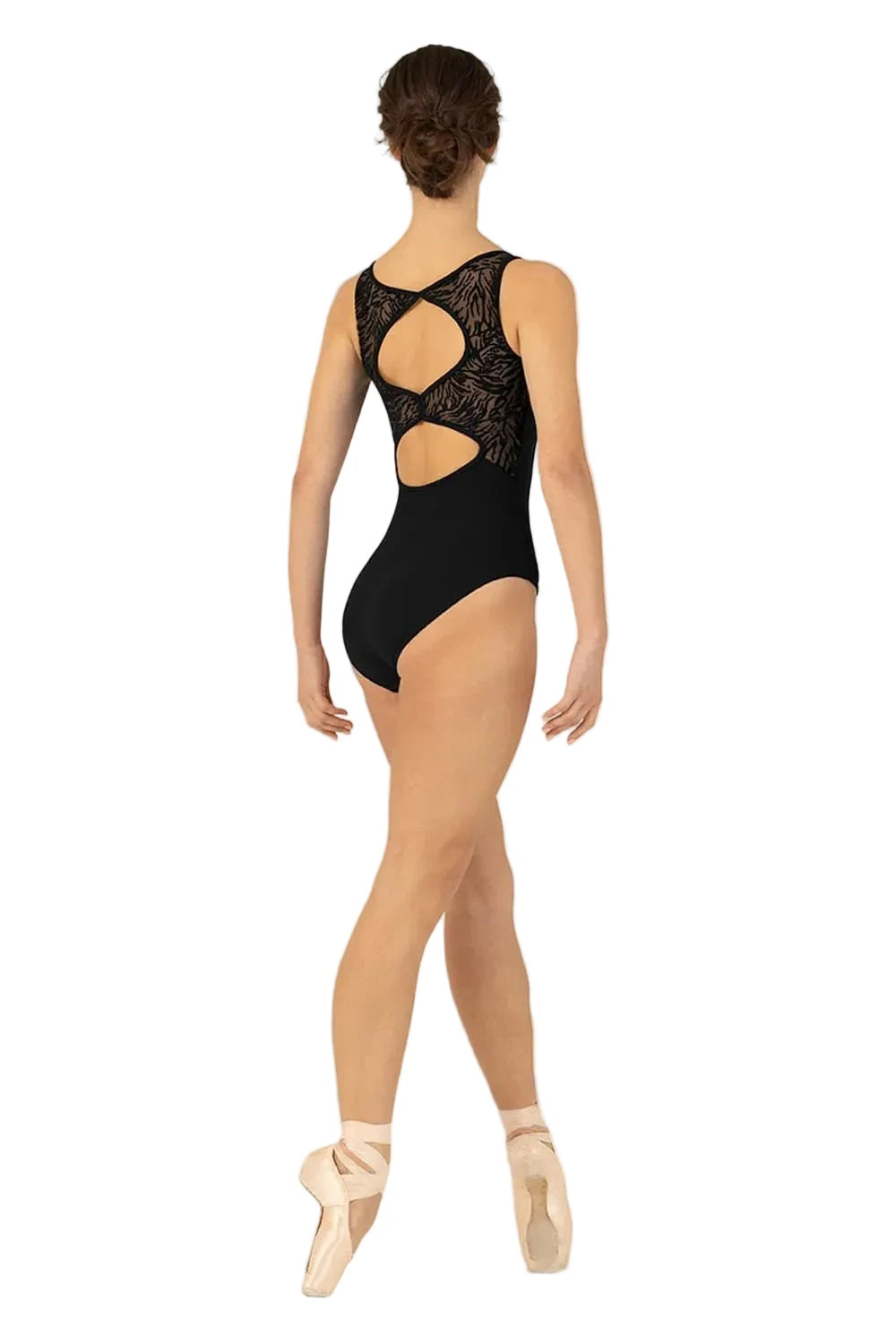 Aurora Tank Leotard Black back view