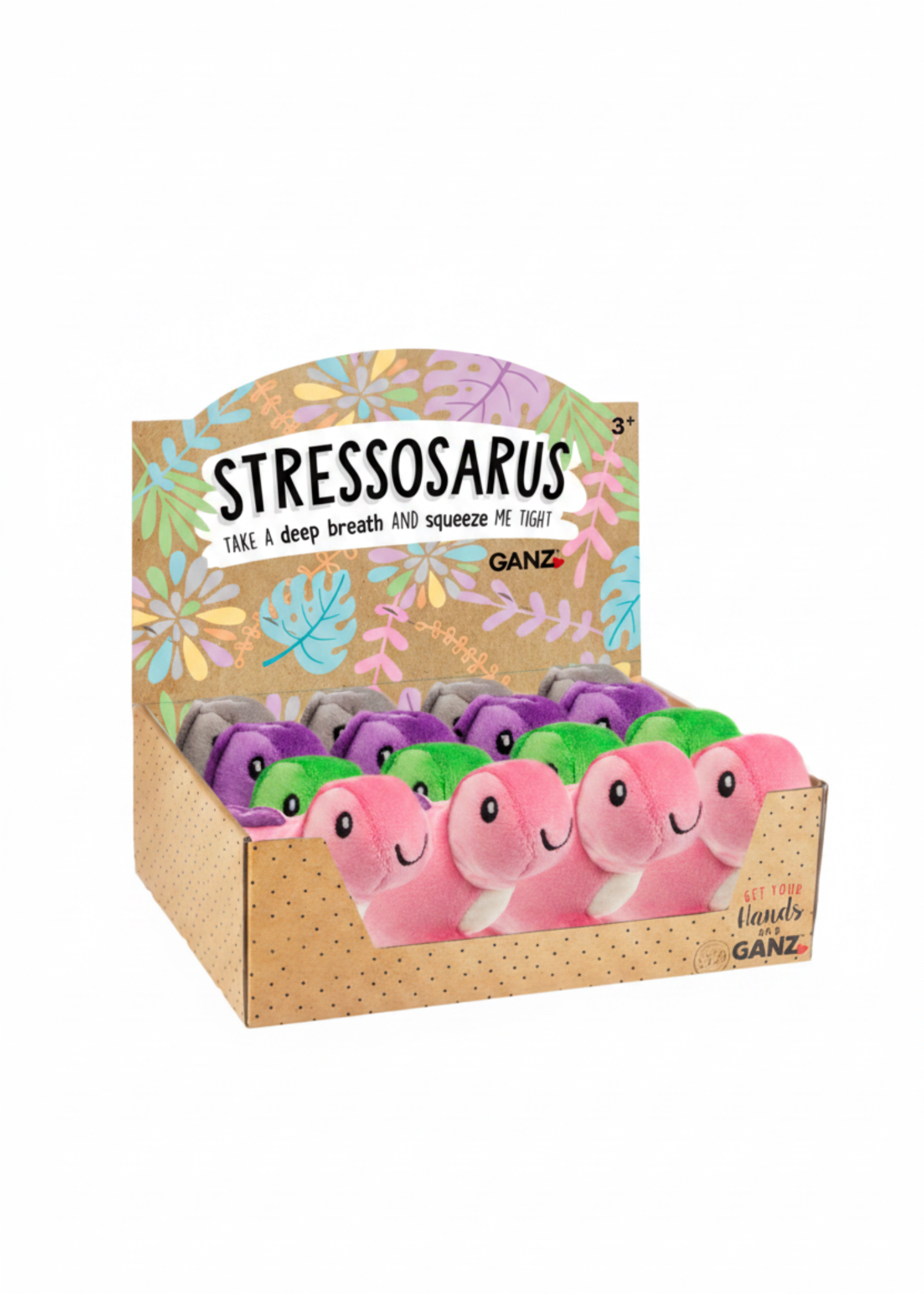 4" Stressosaurus Squeeze Toy collection view