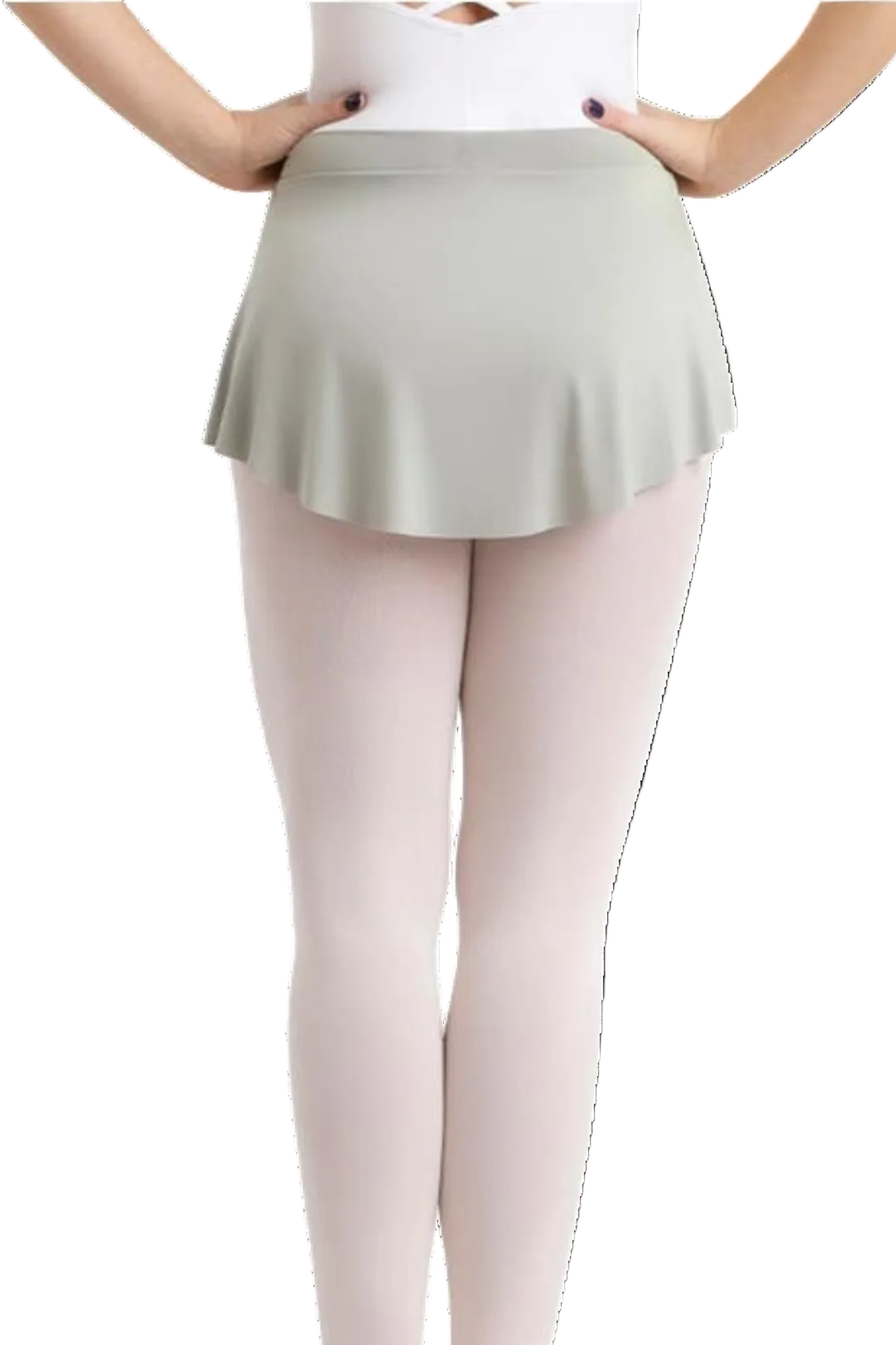 Curved Pull On Skirt back view