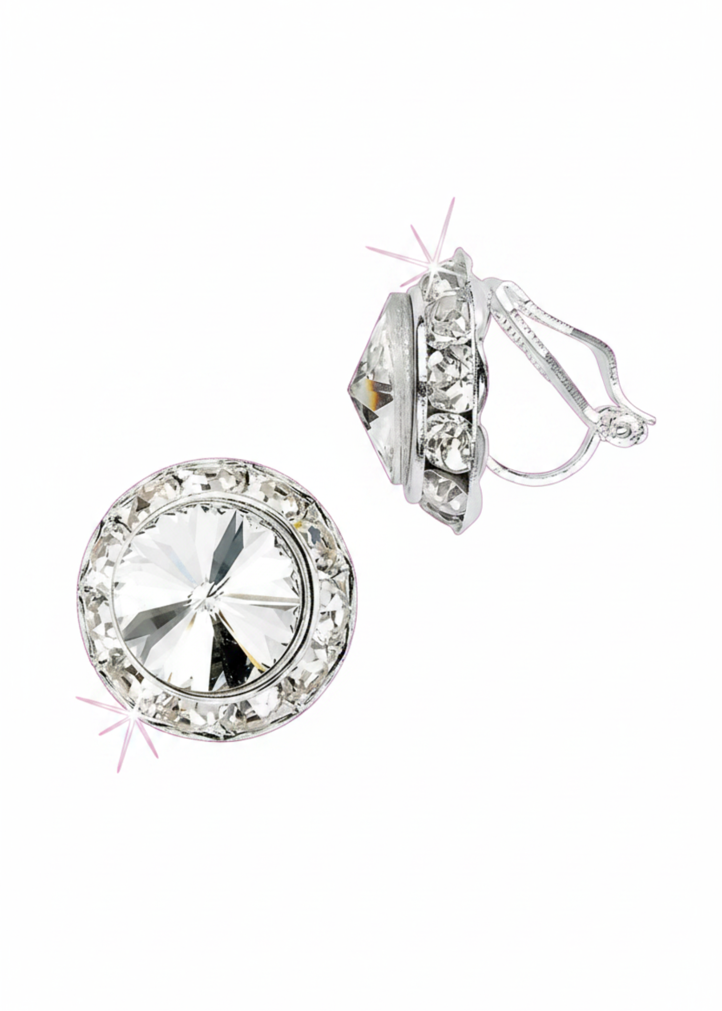 Rivoli Crystal Earrings – 11mm clip-on