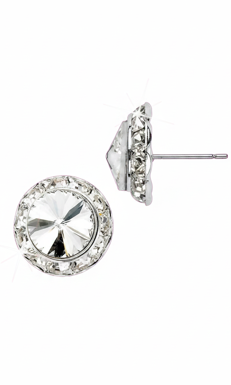 Rivoli Crystal Earrings – 11mm pierced