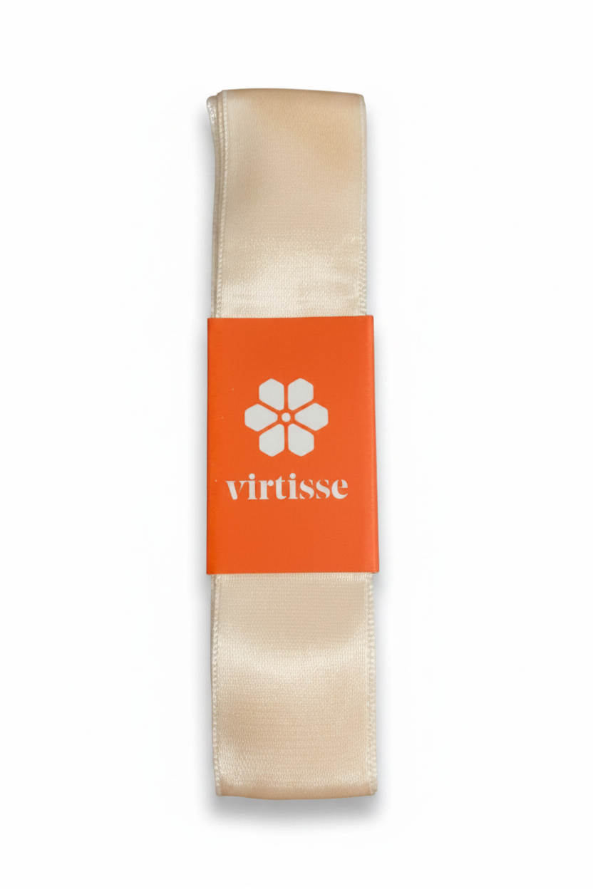 Satin Pointe Shoe Ribbon – VIR01 front view