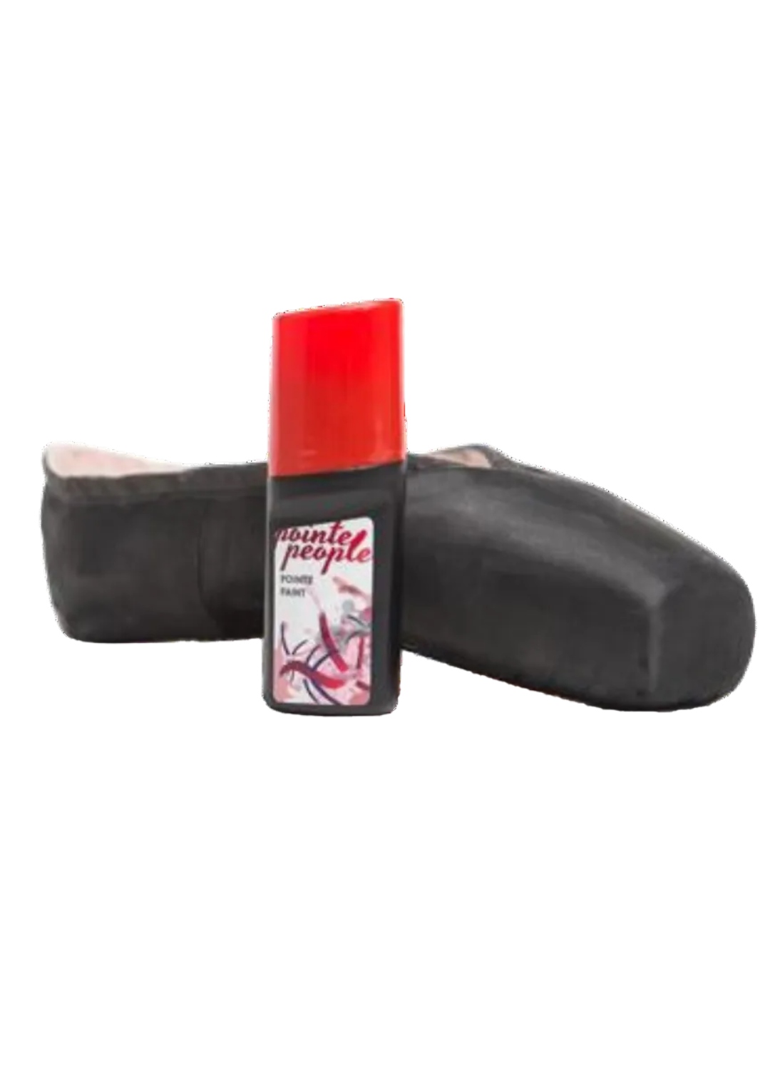 Fabric Pointe Shoe Paint Black front view