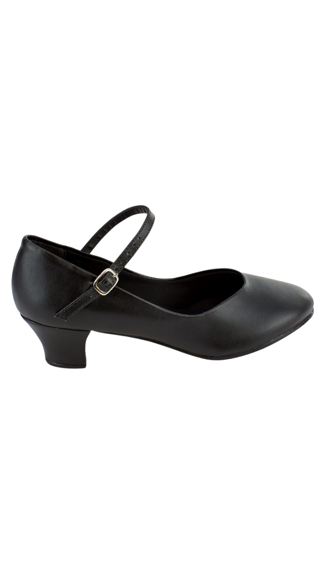 Celine Character 1.5" Heel Shoe Black lateral side view