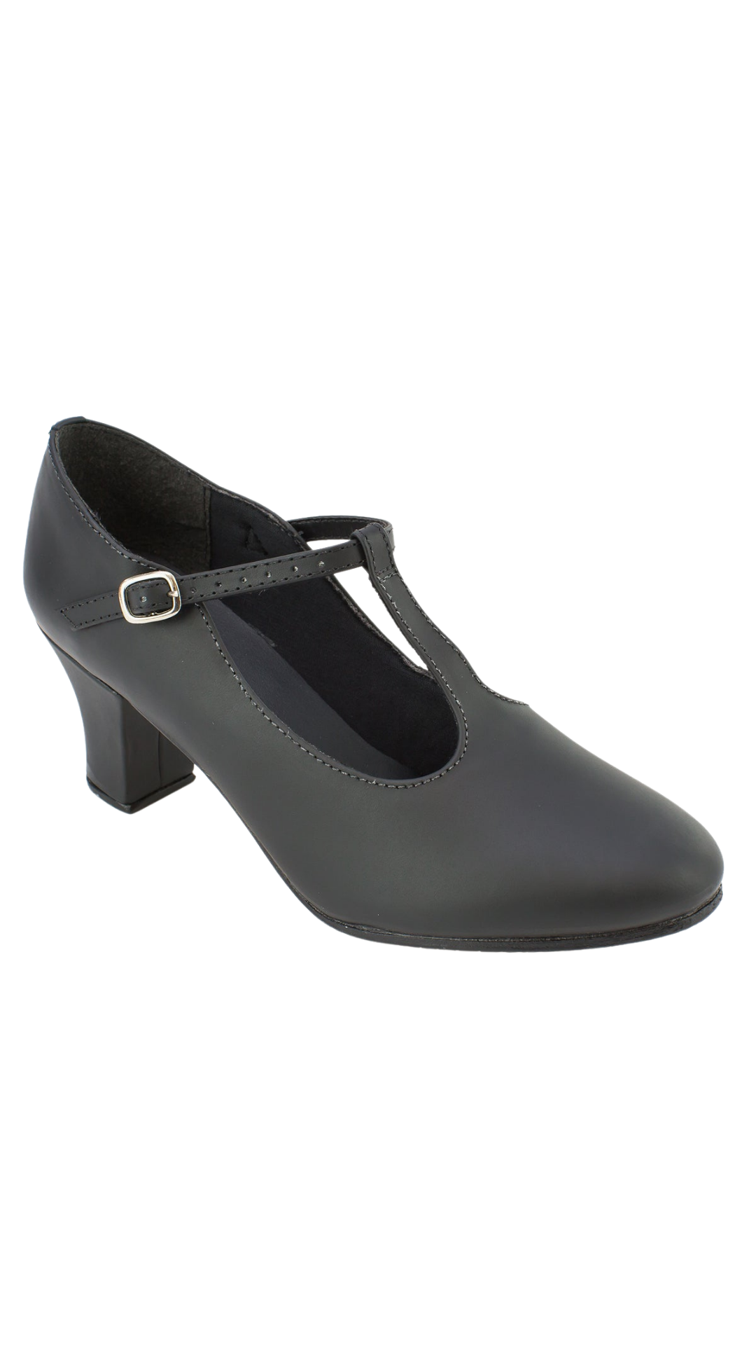 Christa 2" High Heel Character Shoe Black front view