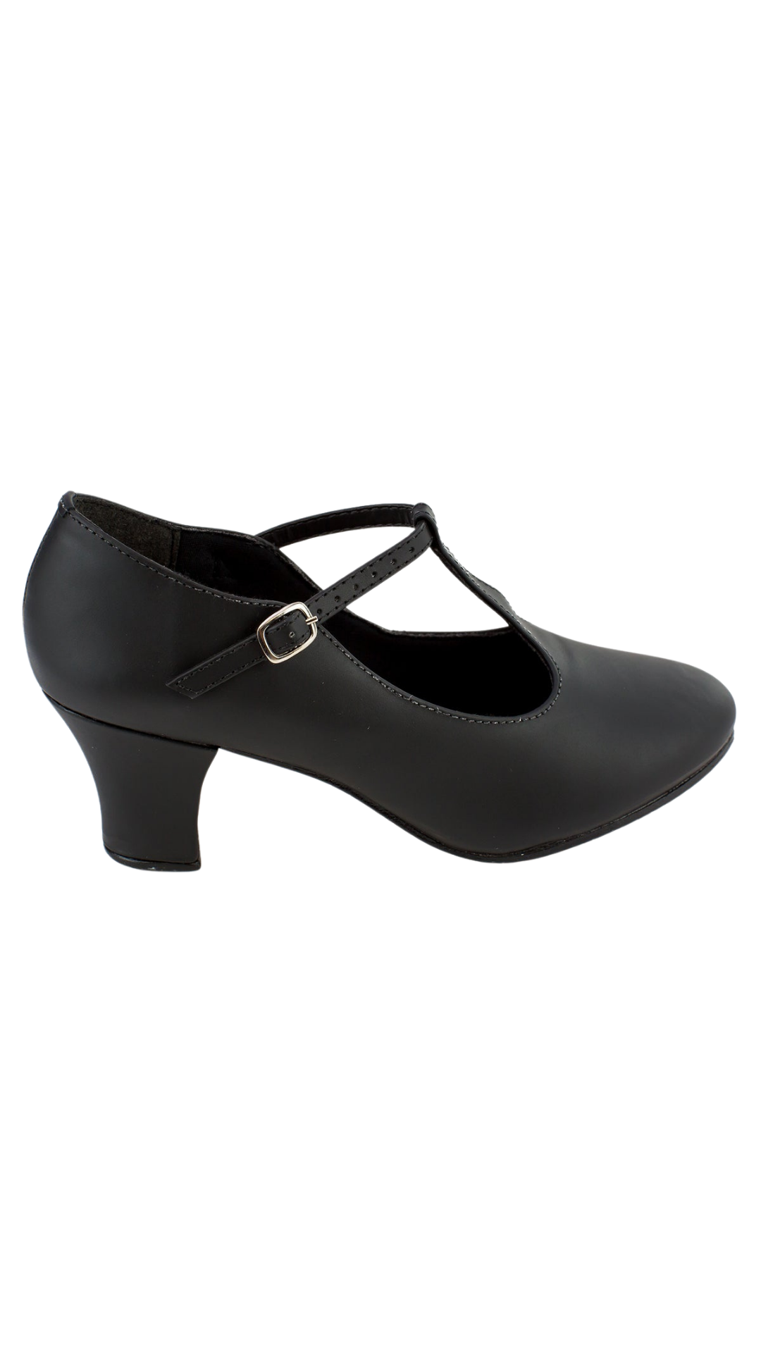 Christa 2" High Heel Character Shoe Black side view