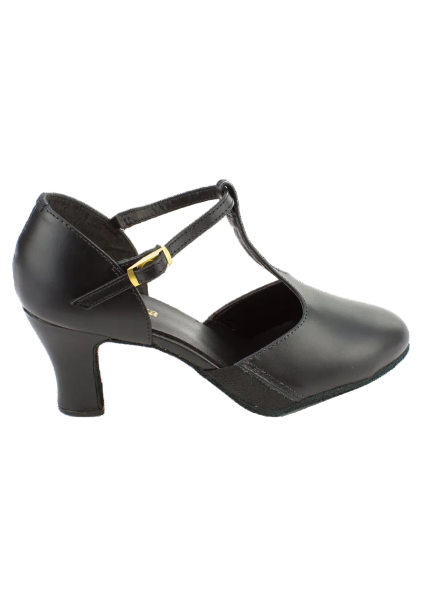 Connie 2.5" High Heel Character Shoe Black side view