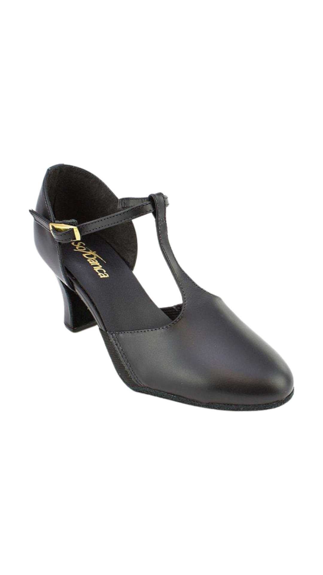 Connie 2.5" High Heel Character Shoe Black front view