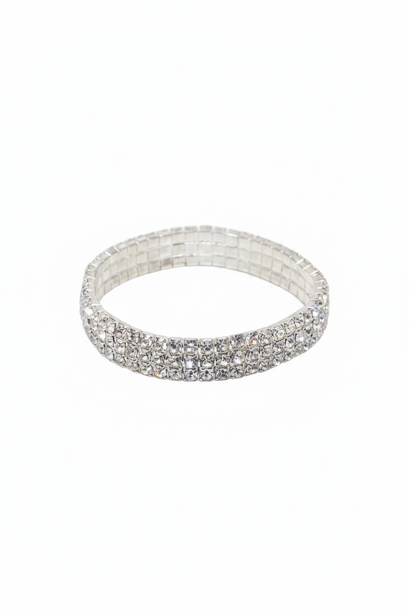 3 Row Crystal Bracelet adult