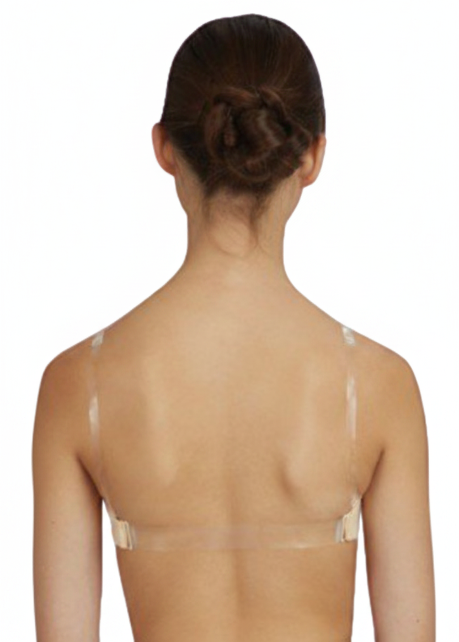 Replacement Clear Back Straps in-use view