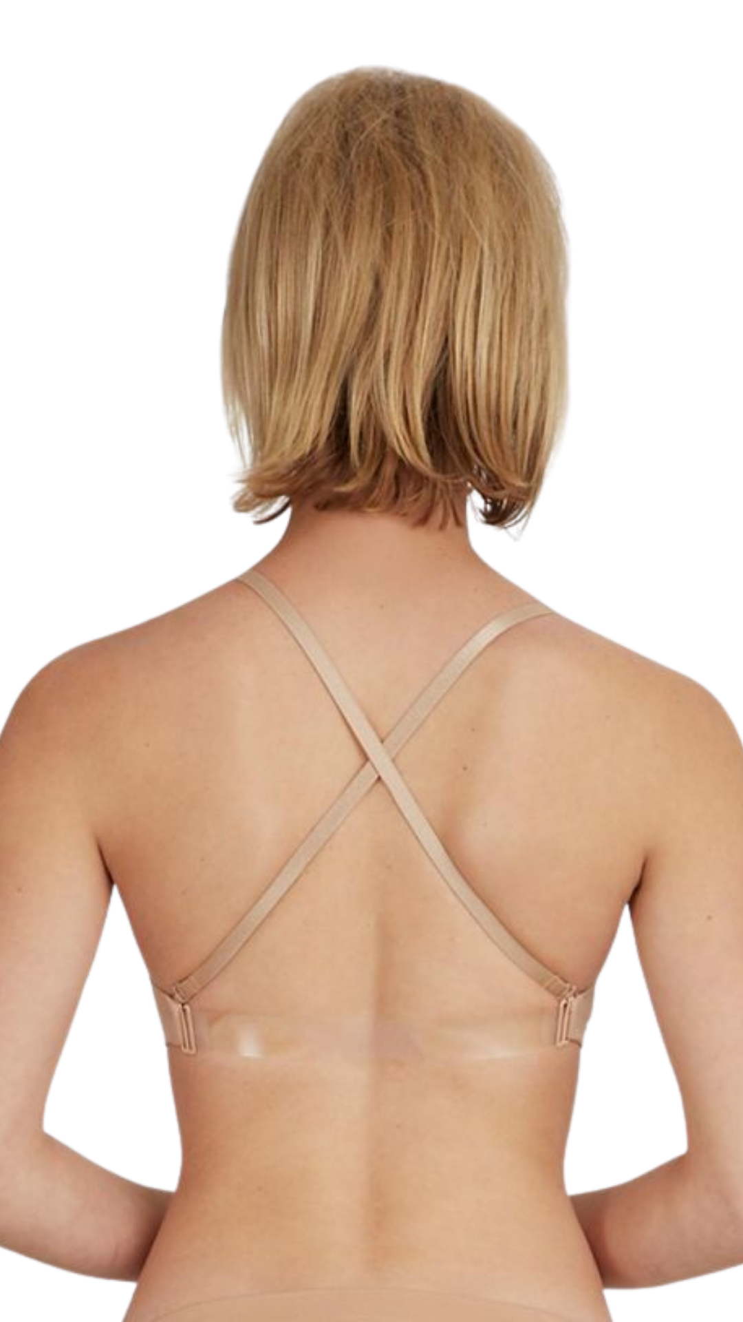 Seamless Camisole Bra Nude back view