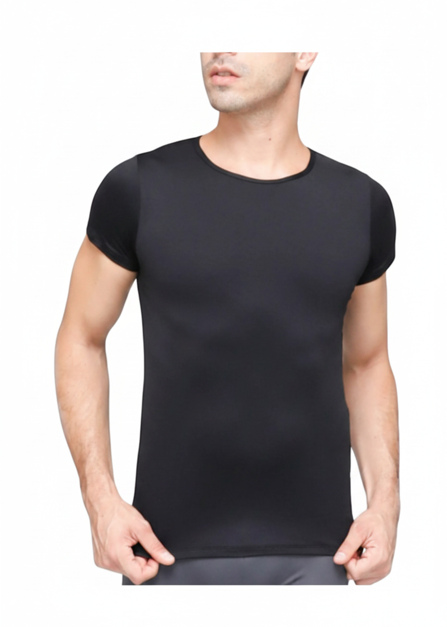 Short Sleeve Snug T-Shirt black