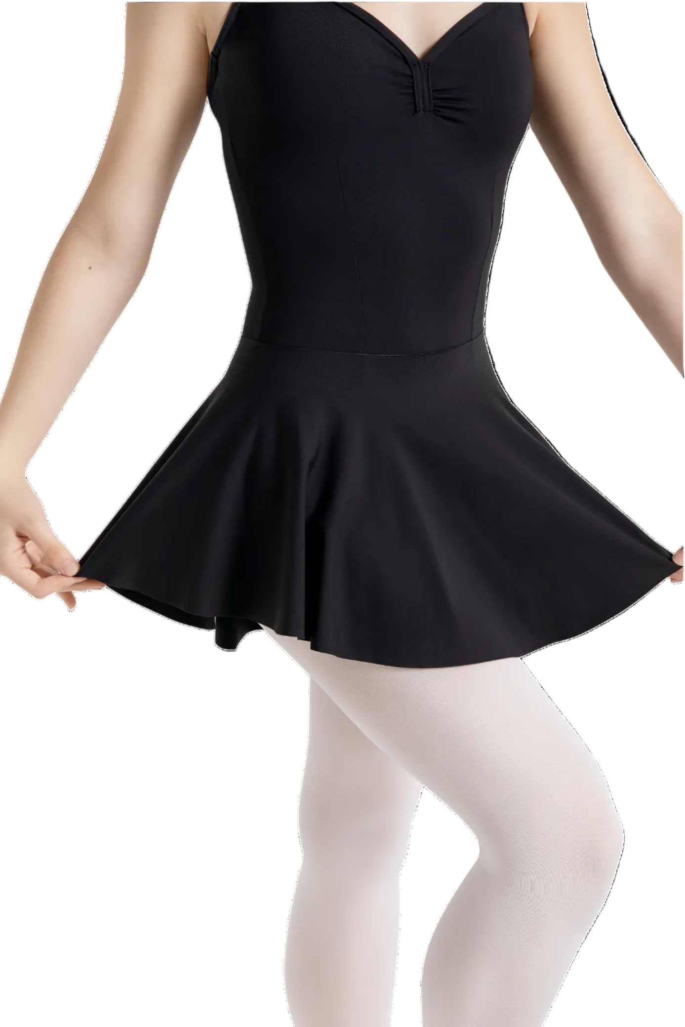 Hem Circle Skirt Black detail view