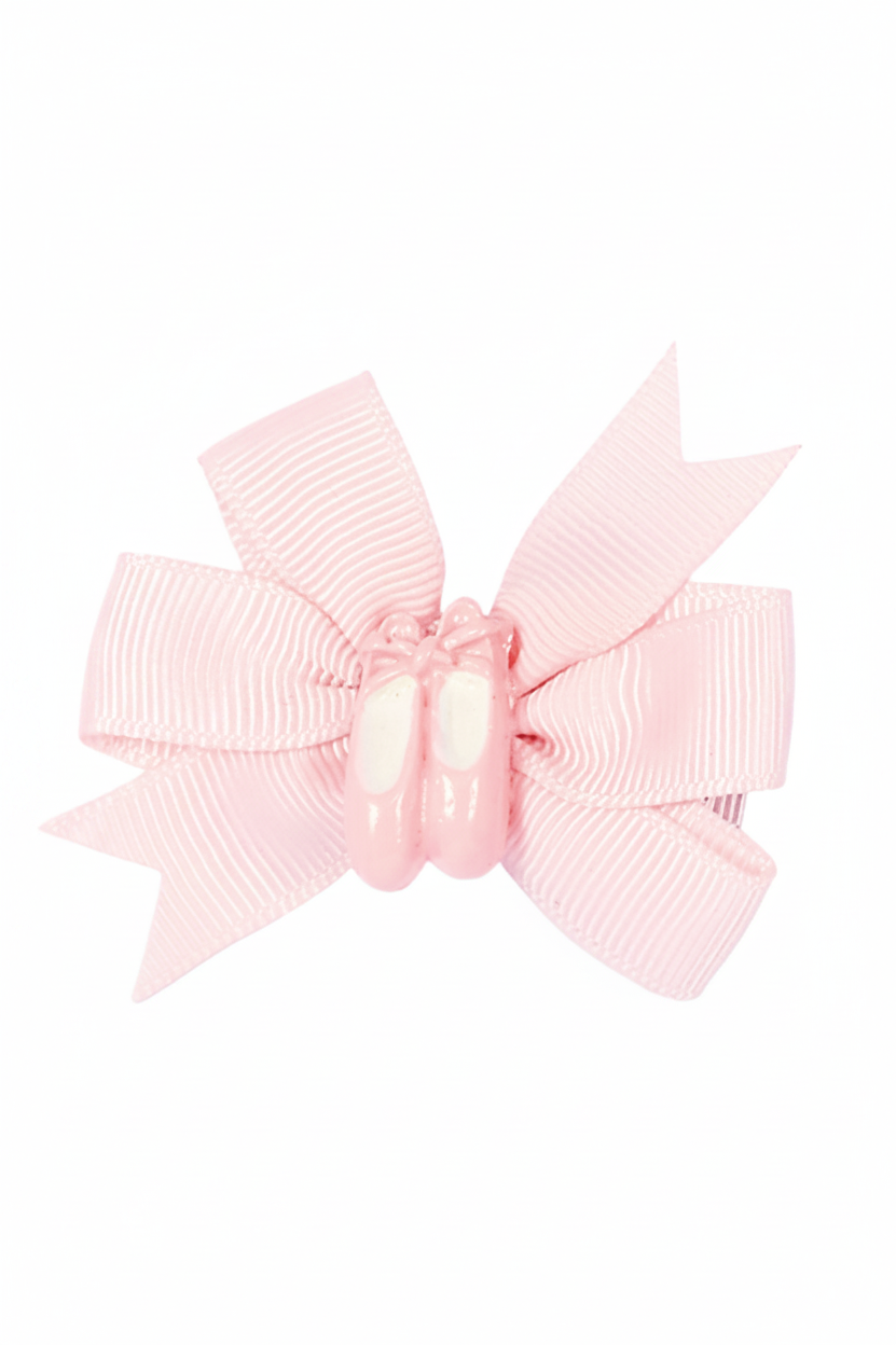 Pinwheel Bow with Shoe pink