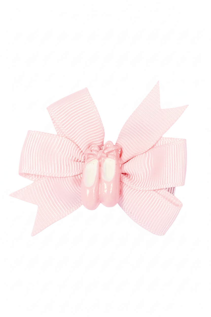 Pinwheel Bow with Shoe pink