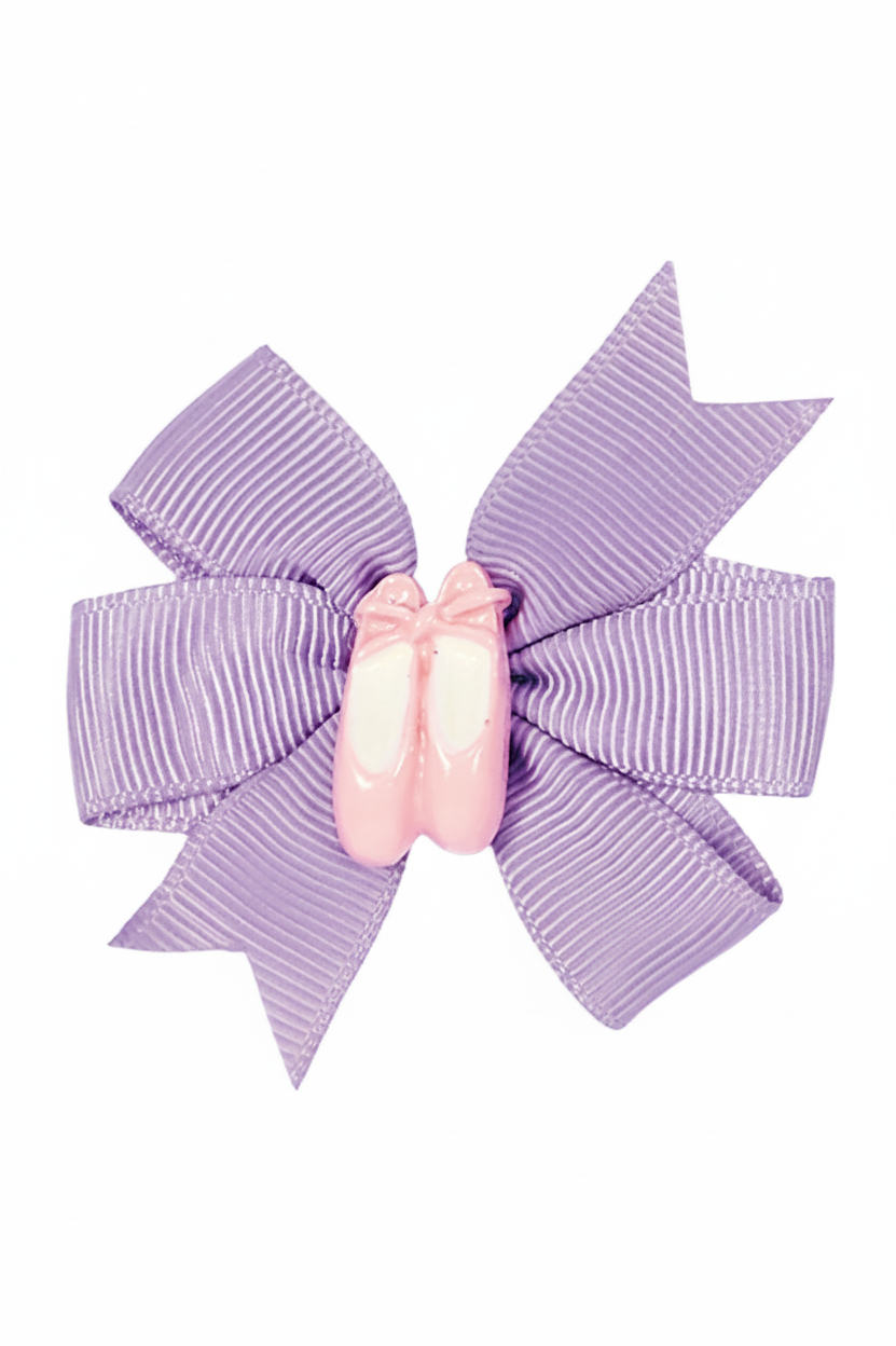 Pinwheel Bow with Shoe lilac