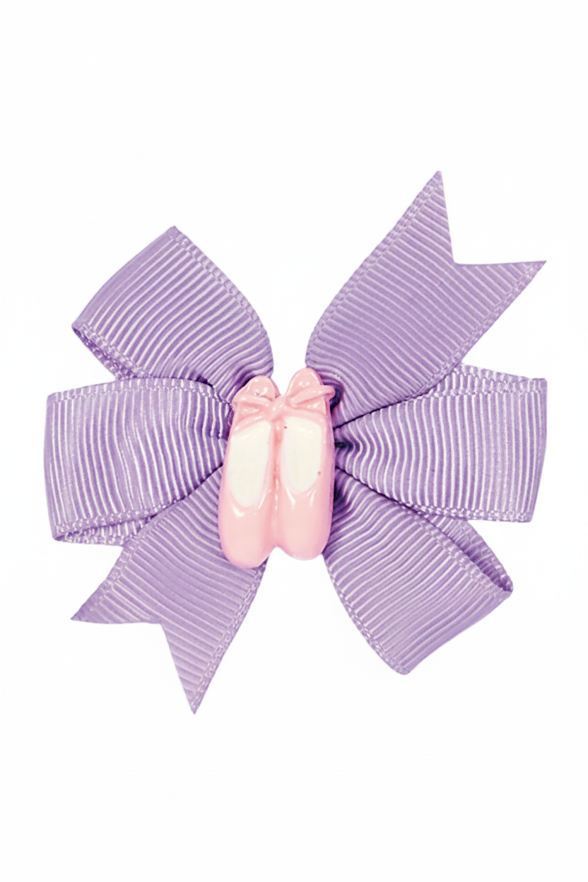 Pinwheel Bow with Shoe lilac