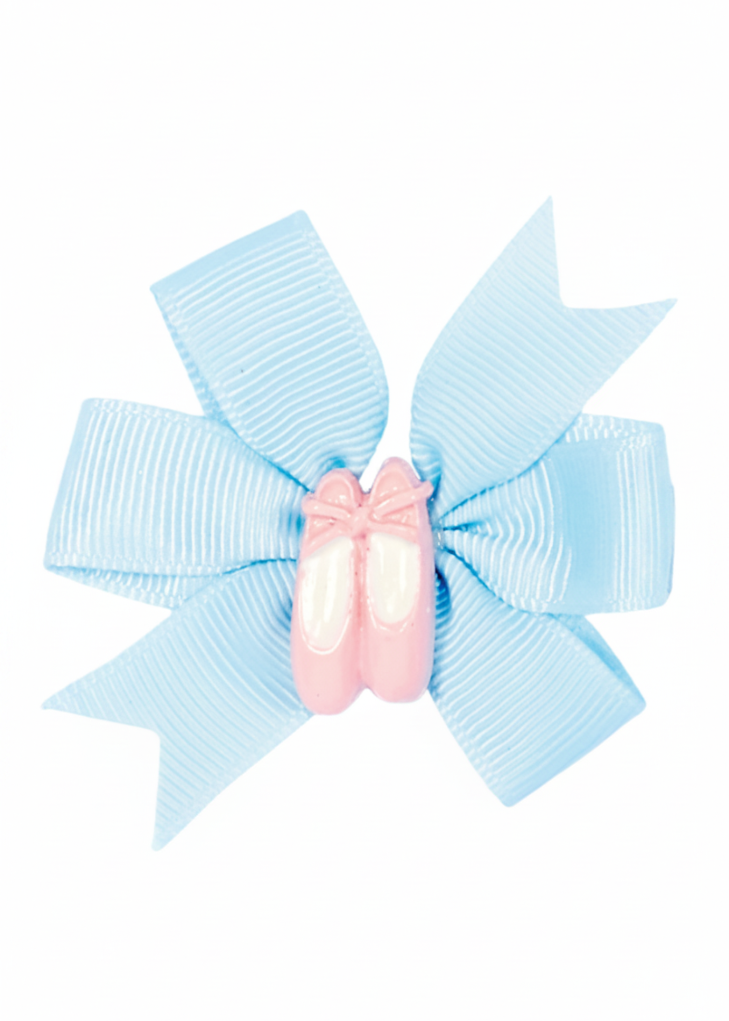 Pinwheel Bow with Shoe light blue