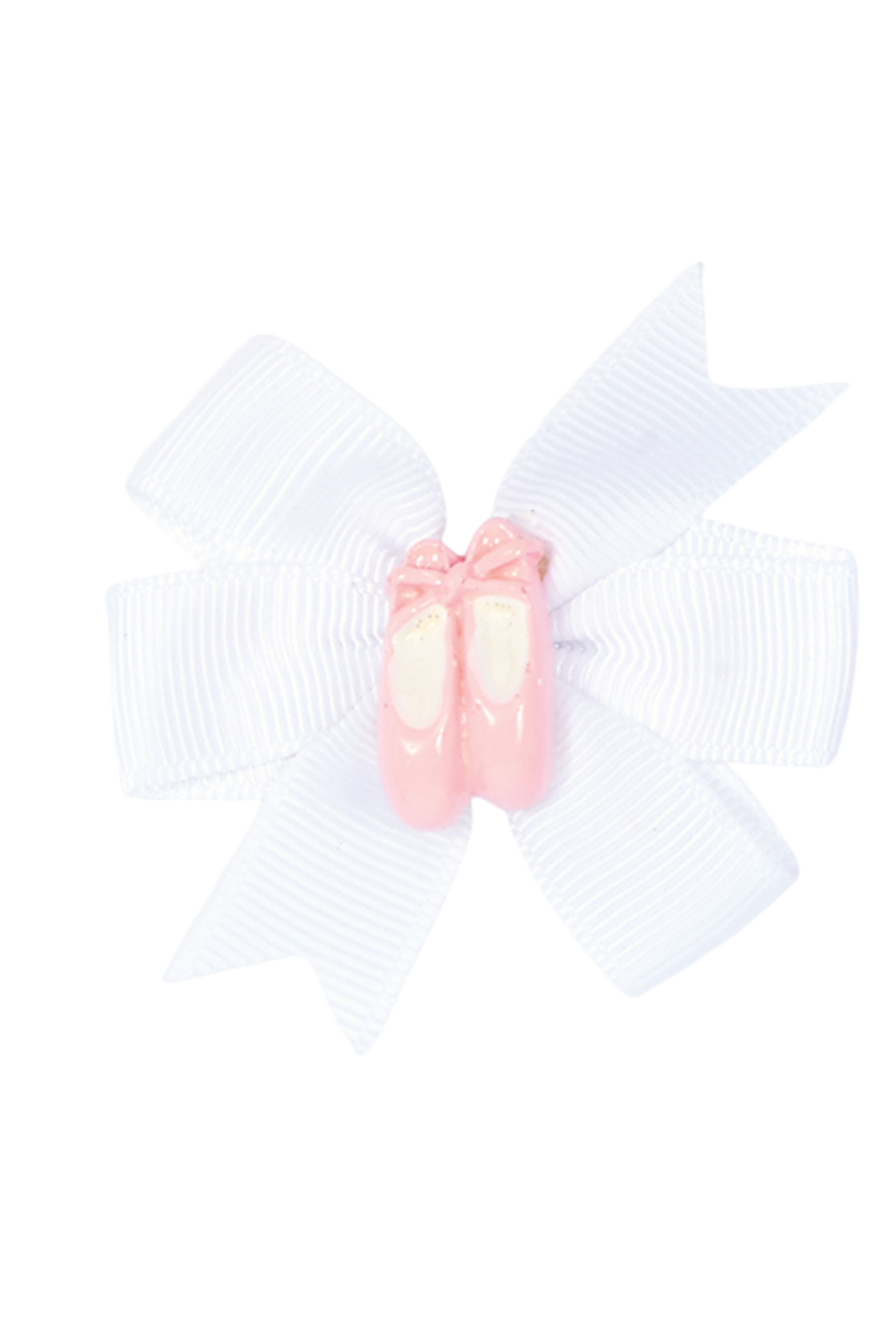 Pinwheel Bow with Shoe white