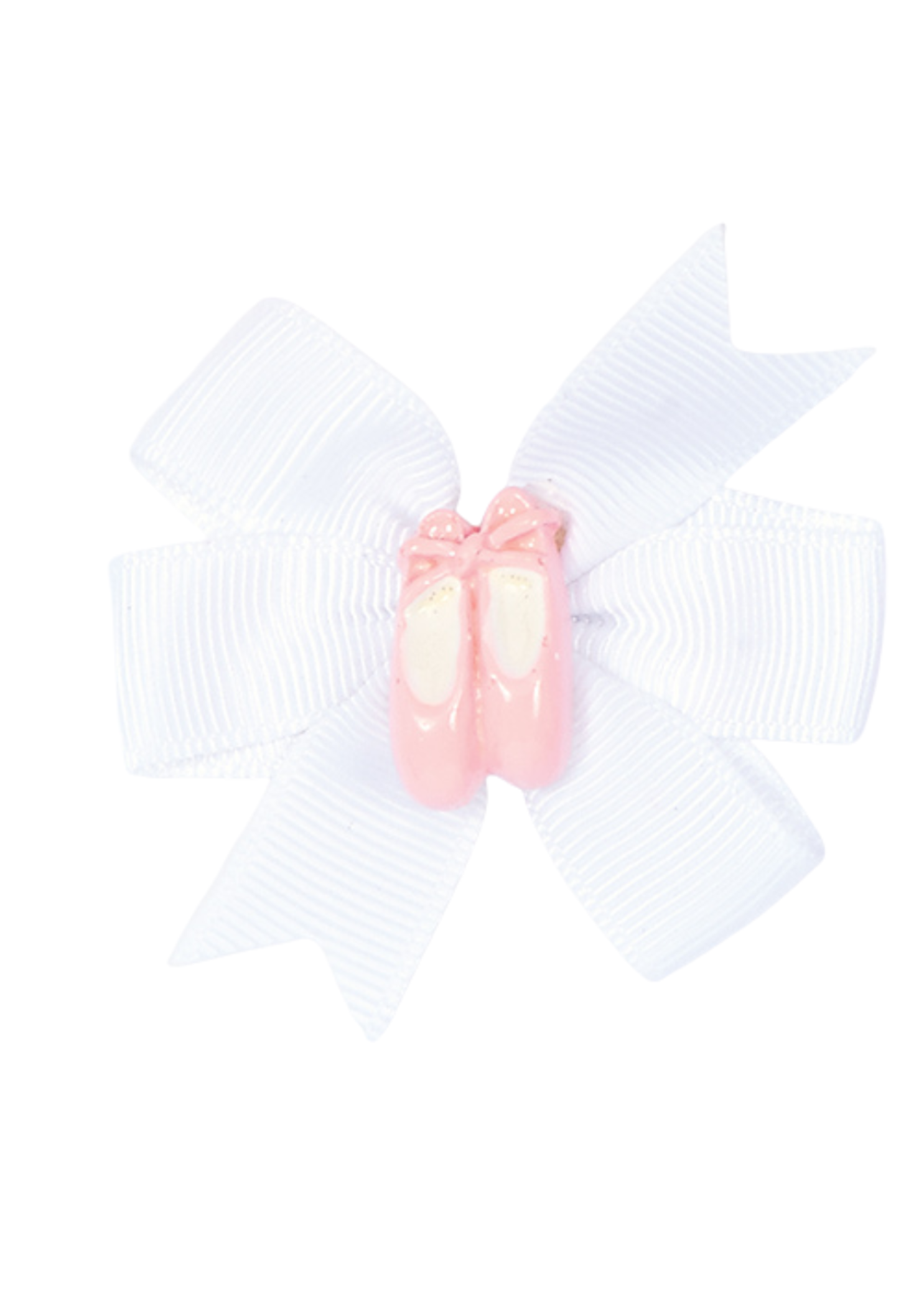 Pinwheel Bow with Shoe white