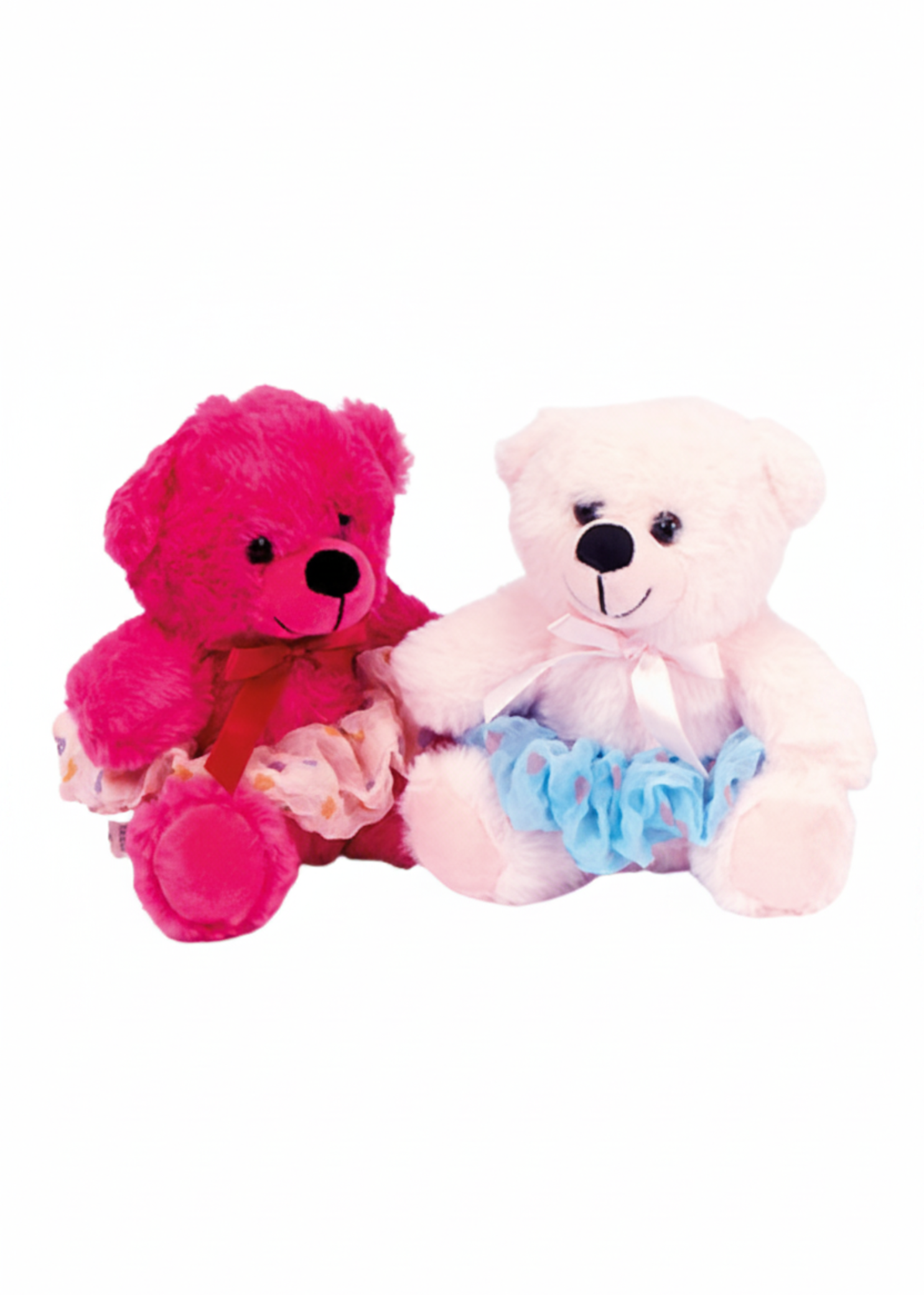 Pink and Hot Pink soft cuddly plush bear with durable construction and dance-inspired charm