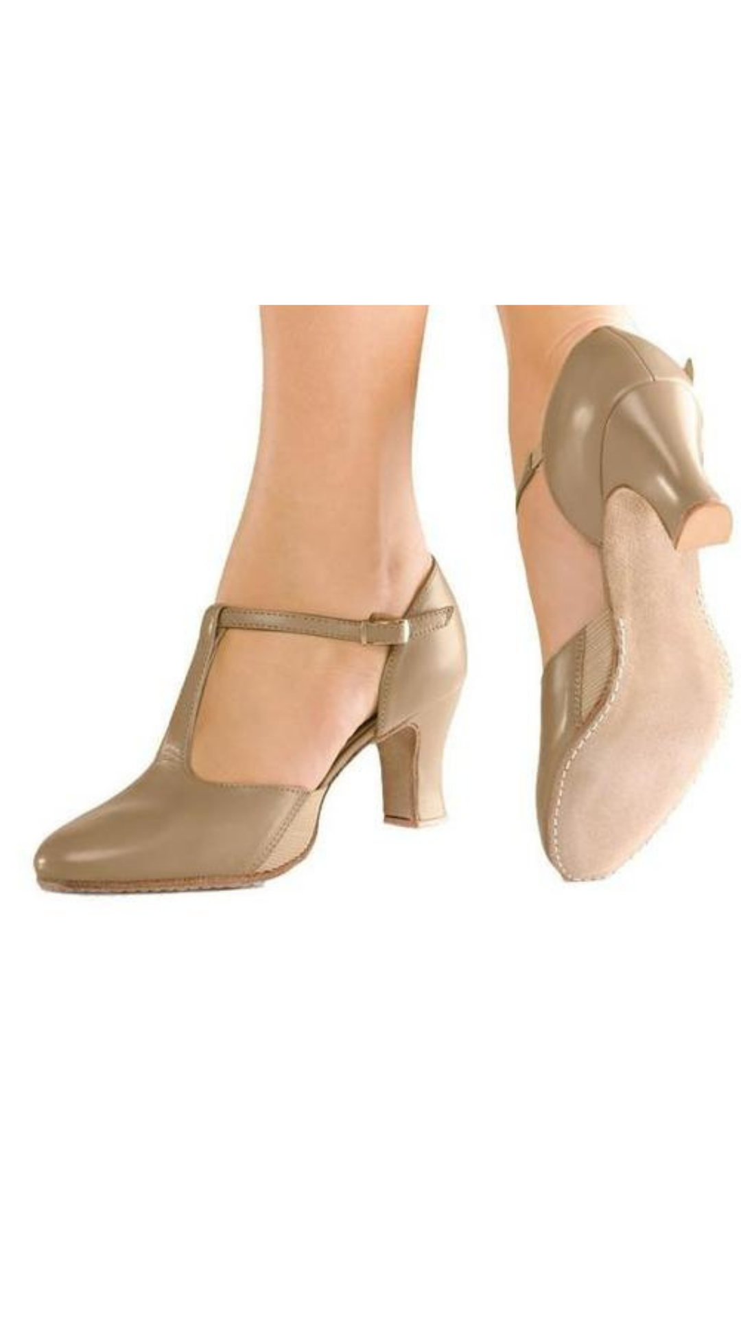 Connie 2.5" High Heel Character Shoe Caramel lifestyle view 2