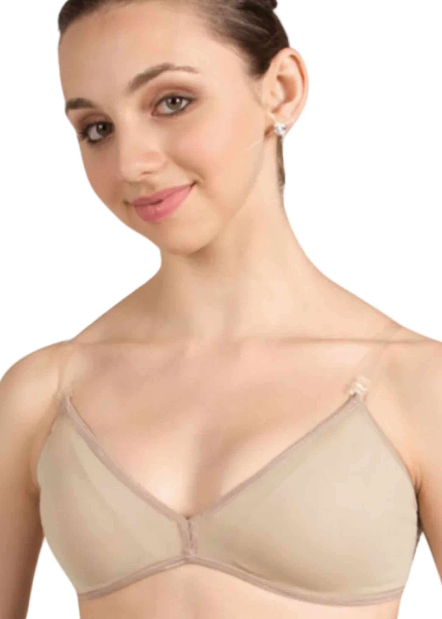 Deep V Plunge Padded Bra front view