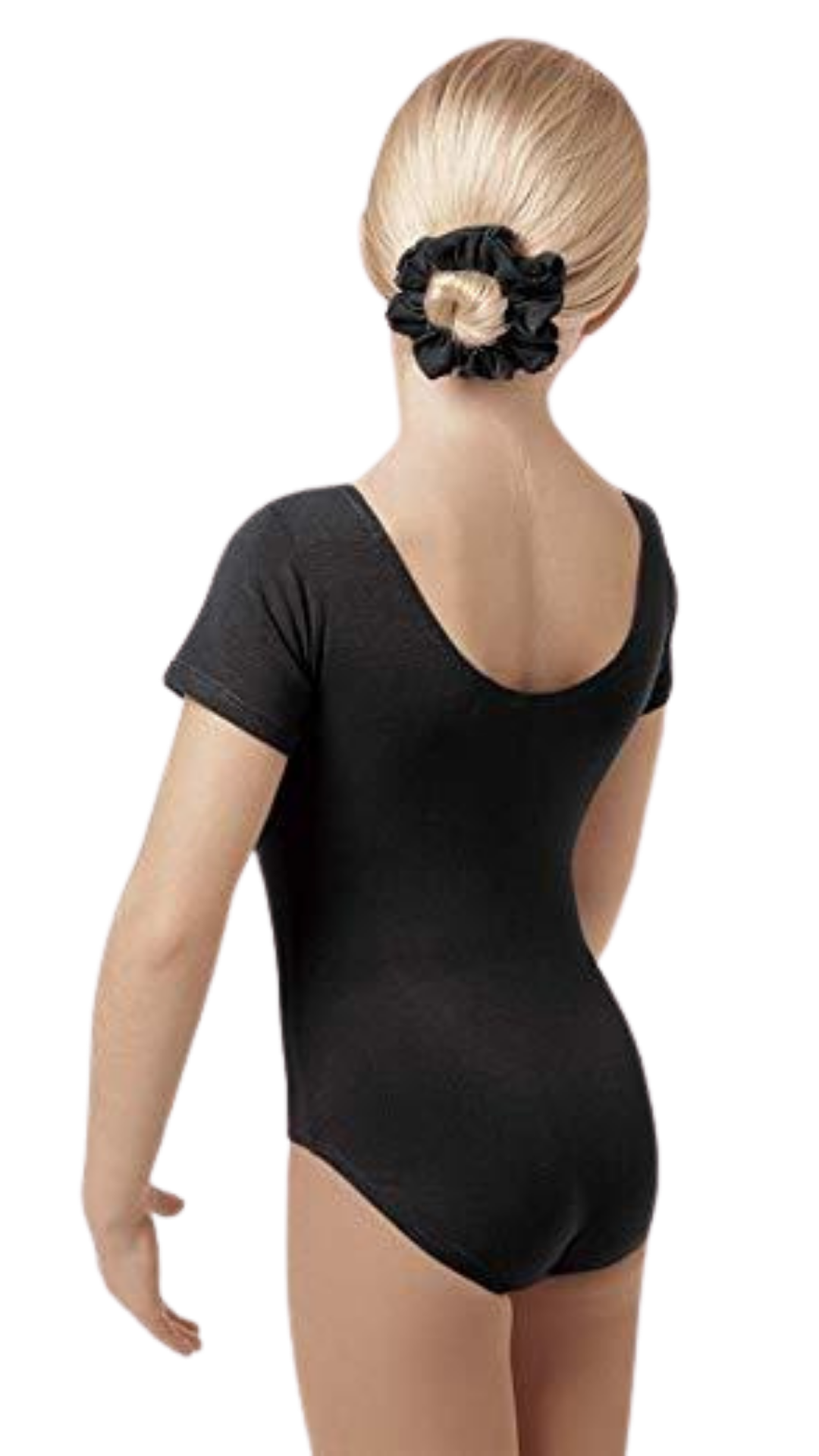 Cap Sleeve Leotard Black back view