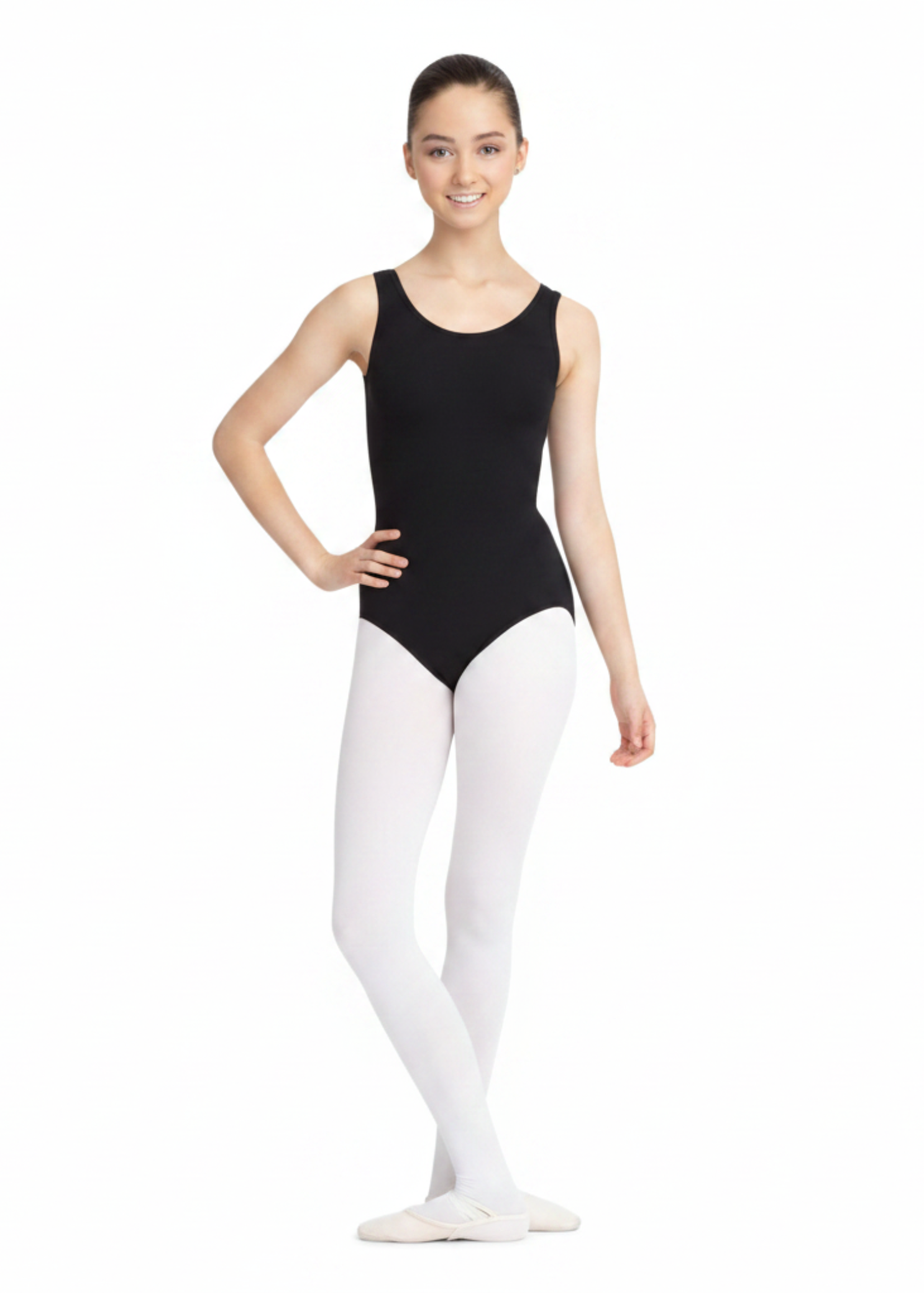 Tank Leotard Black front view