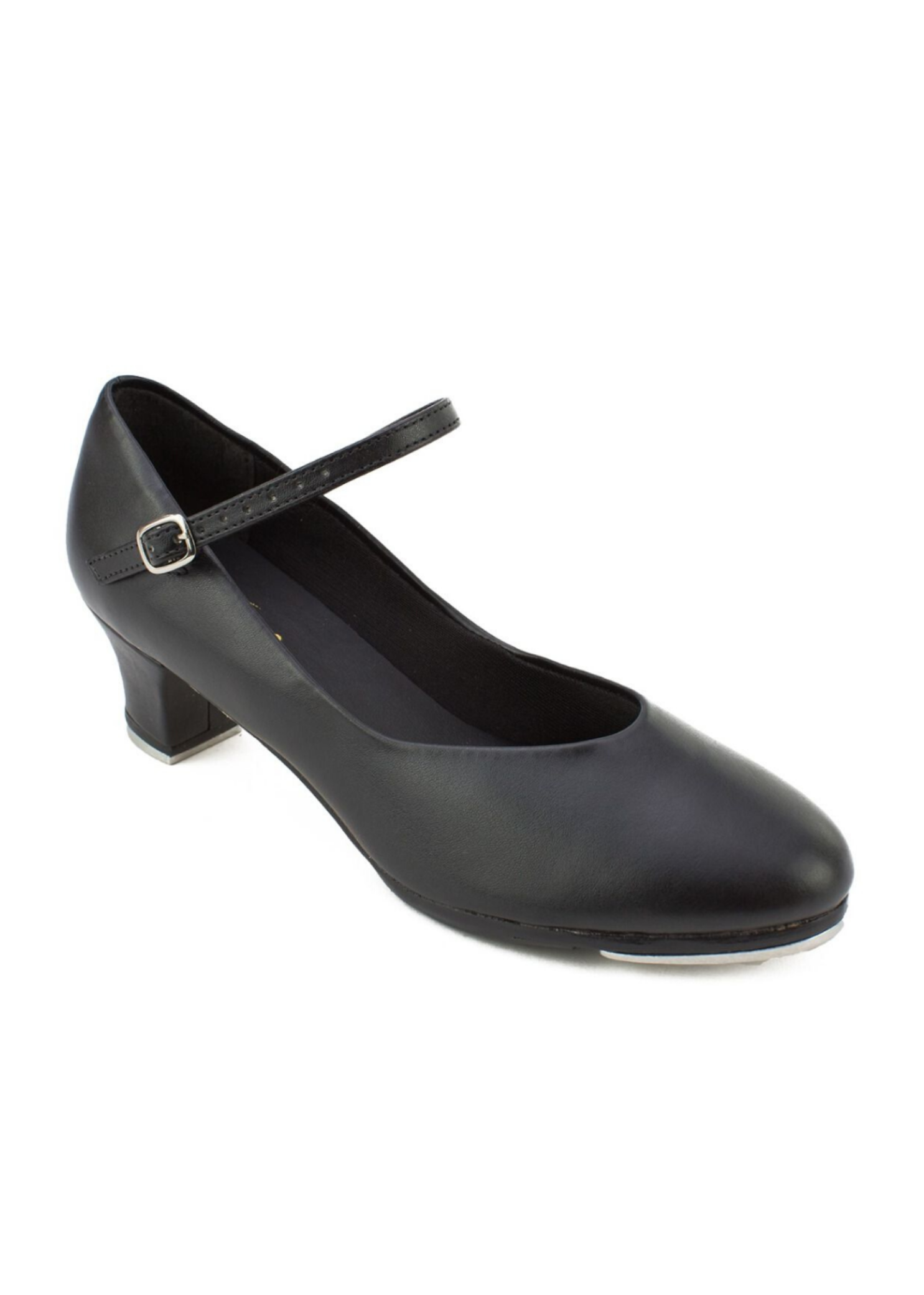 Tara 1.5" Heel Tap Shoe Black front view
