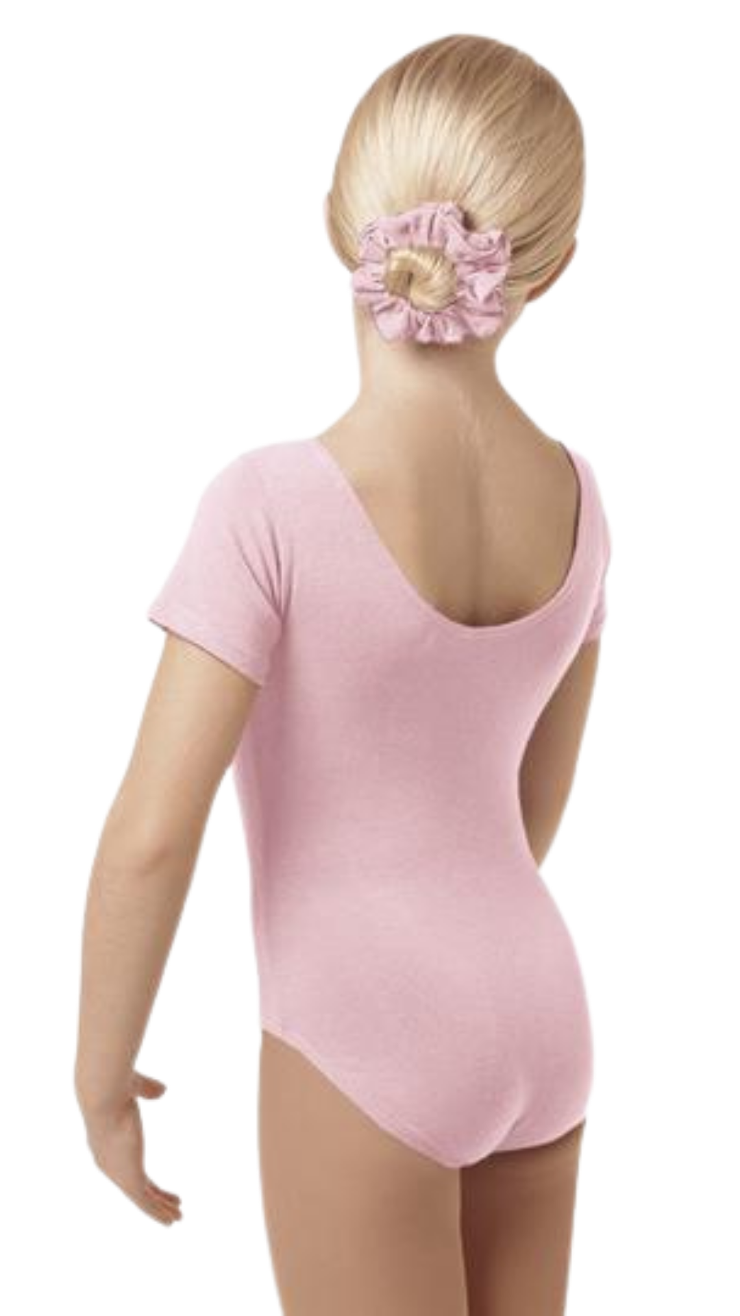 Cap Sleeve Leotard Pink back view