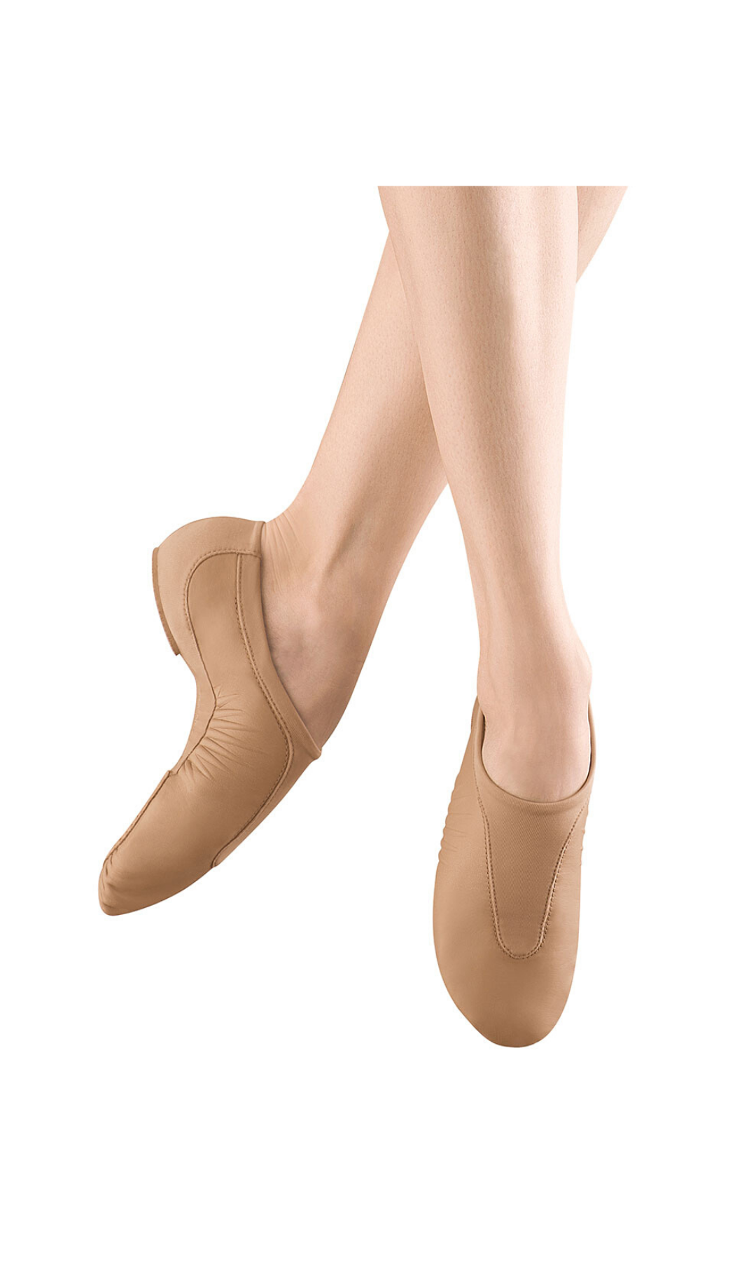 Pulse Leather Jazz Shoe Tan front and medial side view
