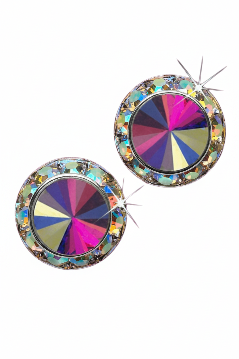Rivoli Crystal Earrings 15mm
