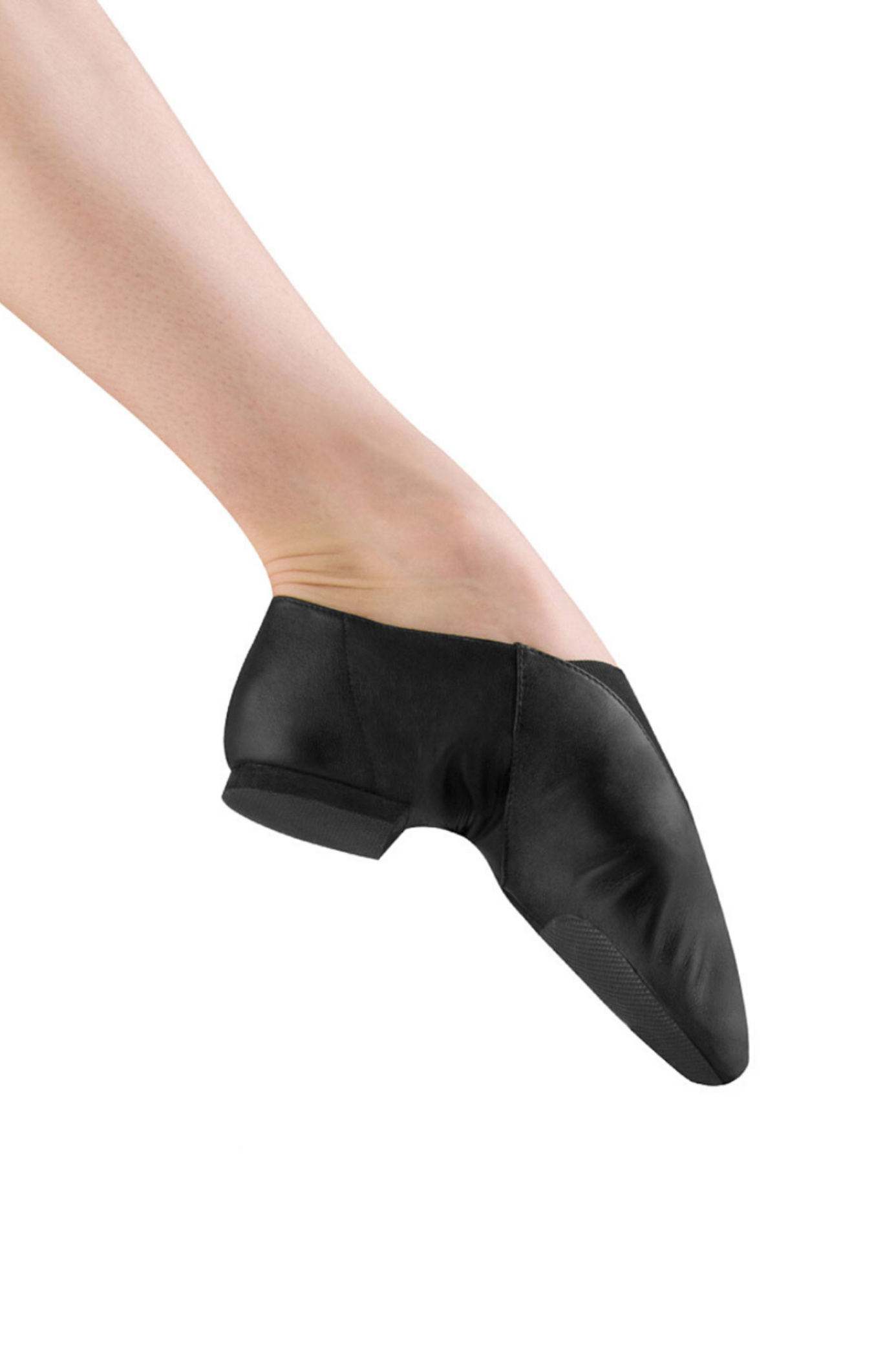 Super Jazz Slip-On Jazz Shoe Black lateral side view
